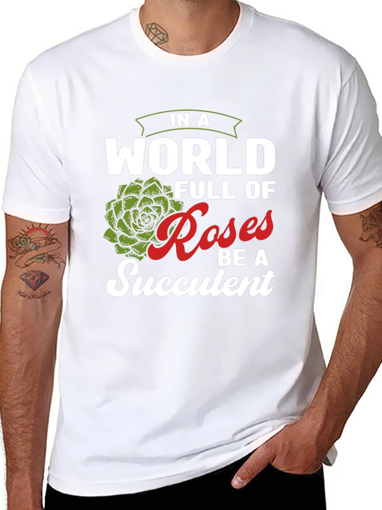 Be a Succulent T-Shirt - Funny Plant Lover Tee
