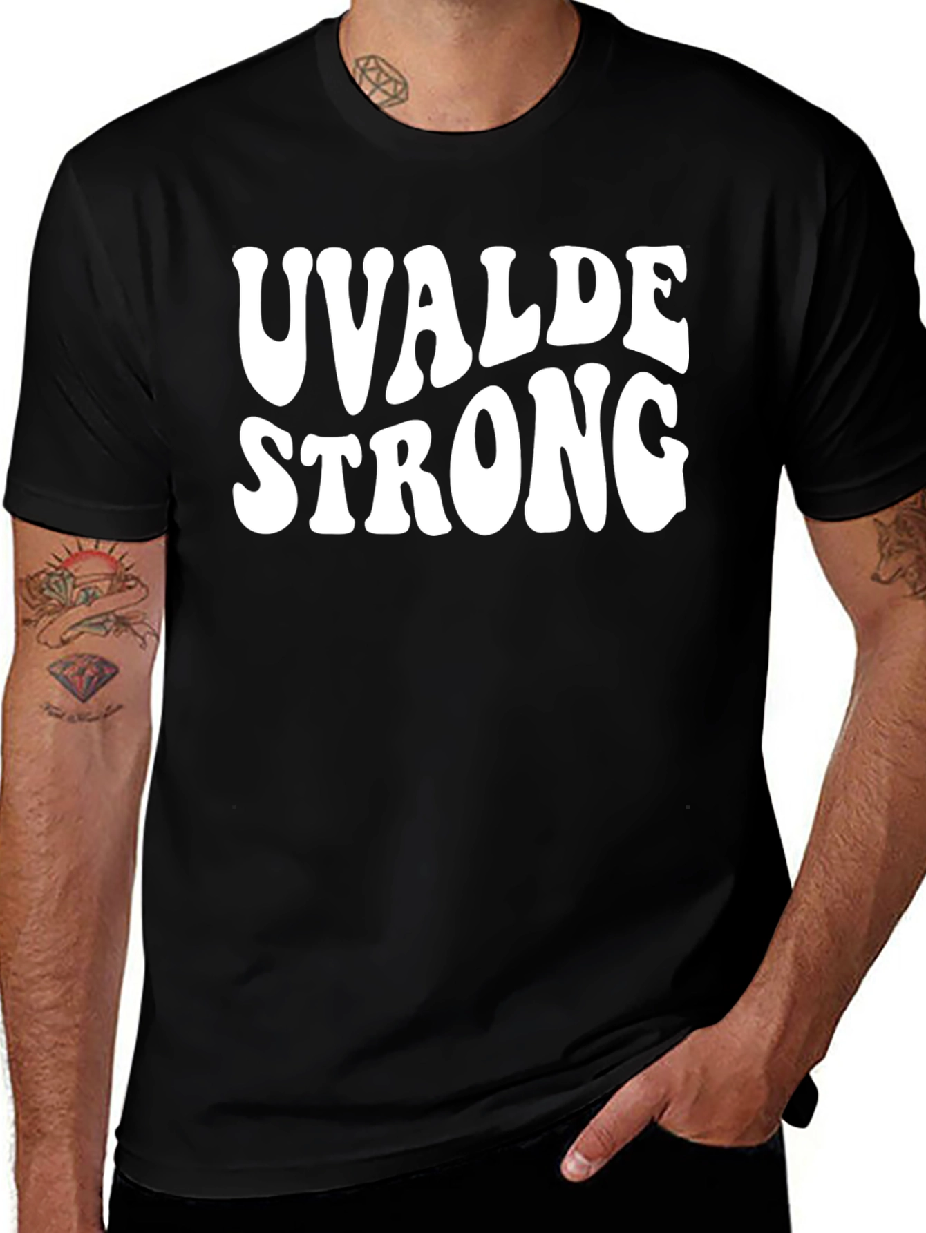 Uvalde Strong Black T-Shirt