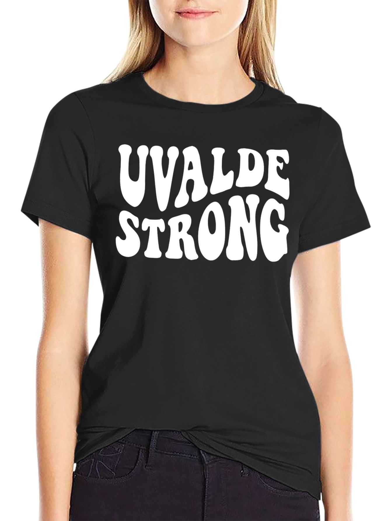 Uvalde Strong Black T-Shirt