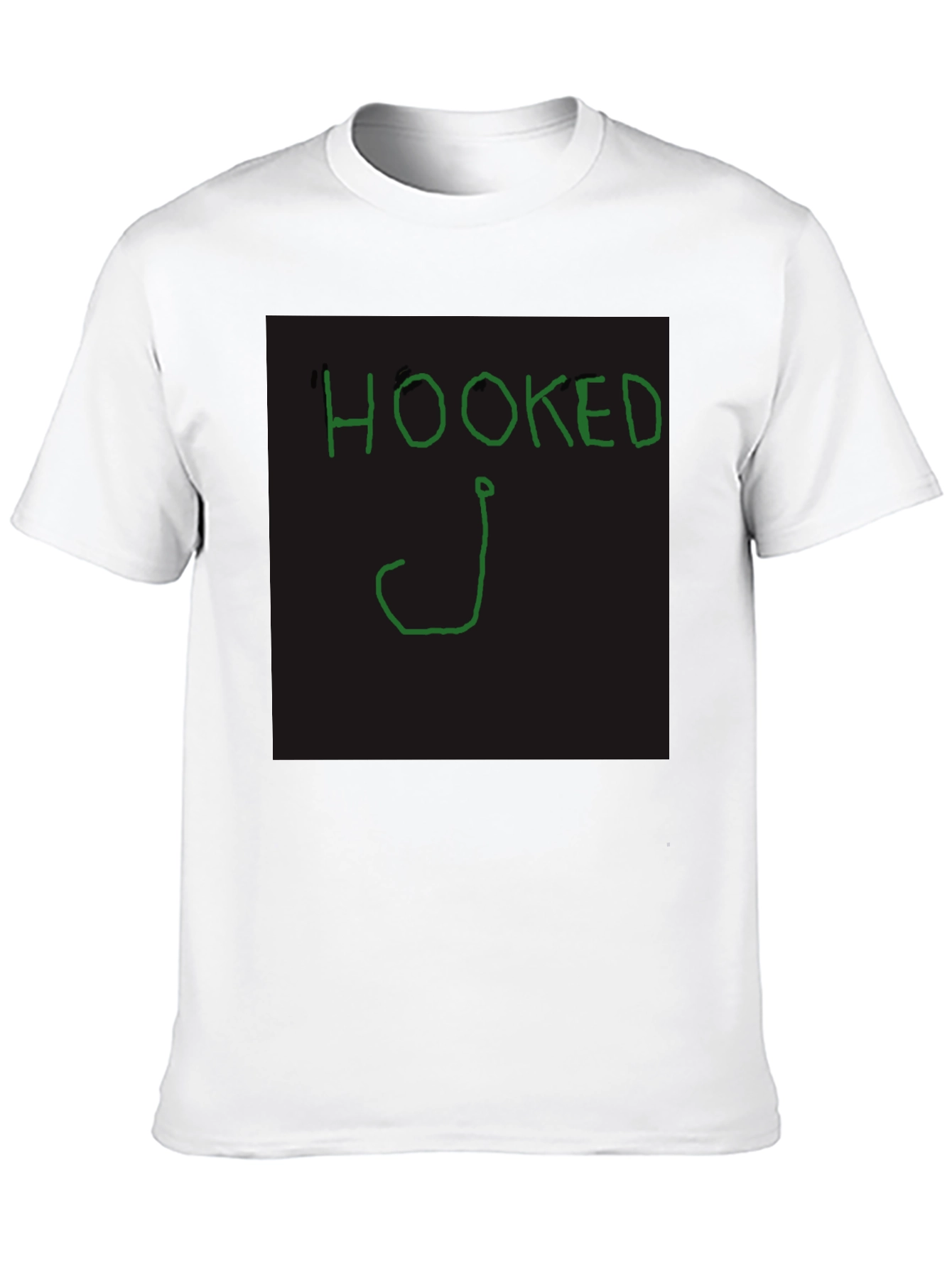Hooked Fishing T-Shirt - Classic Black