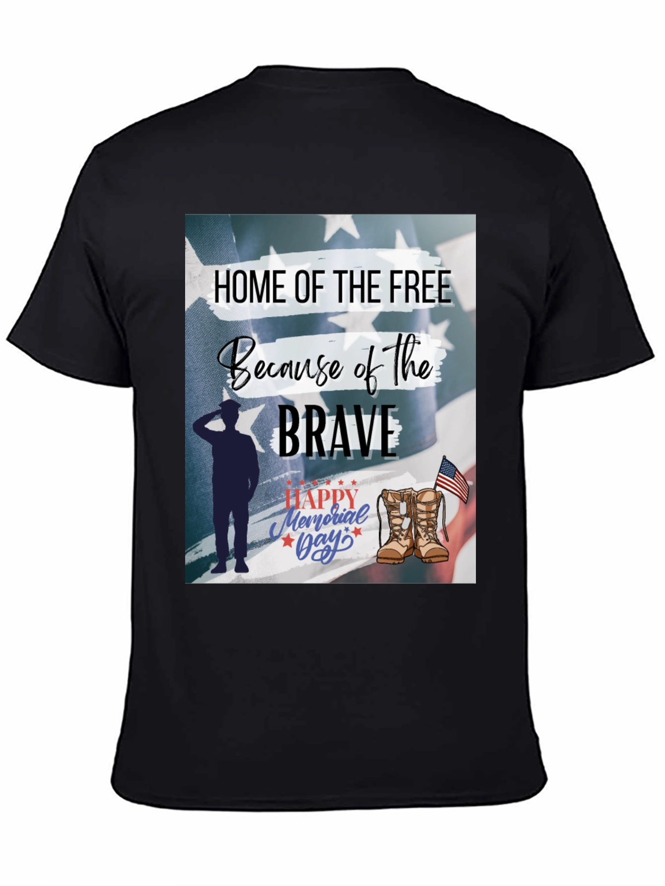 Home of the Free Memorial Day Graphic Tee