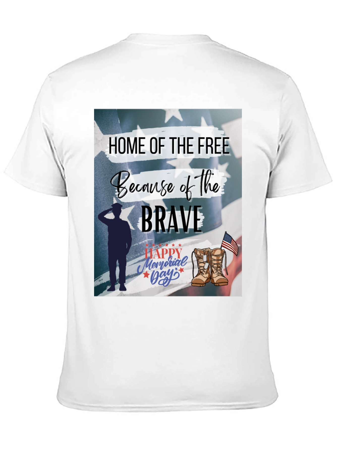 Home of the Free Memorial Day Graphic Tee