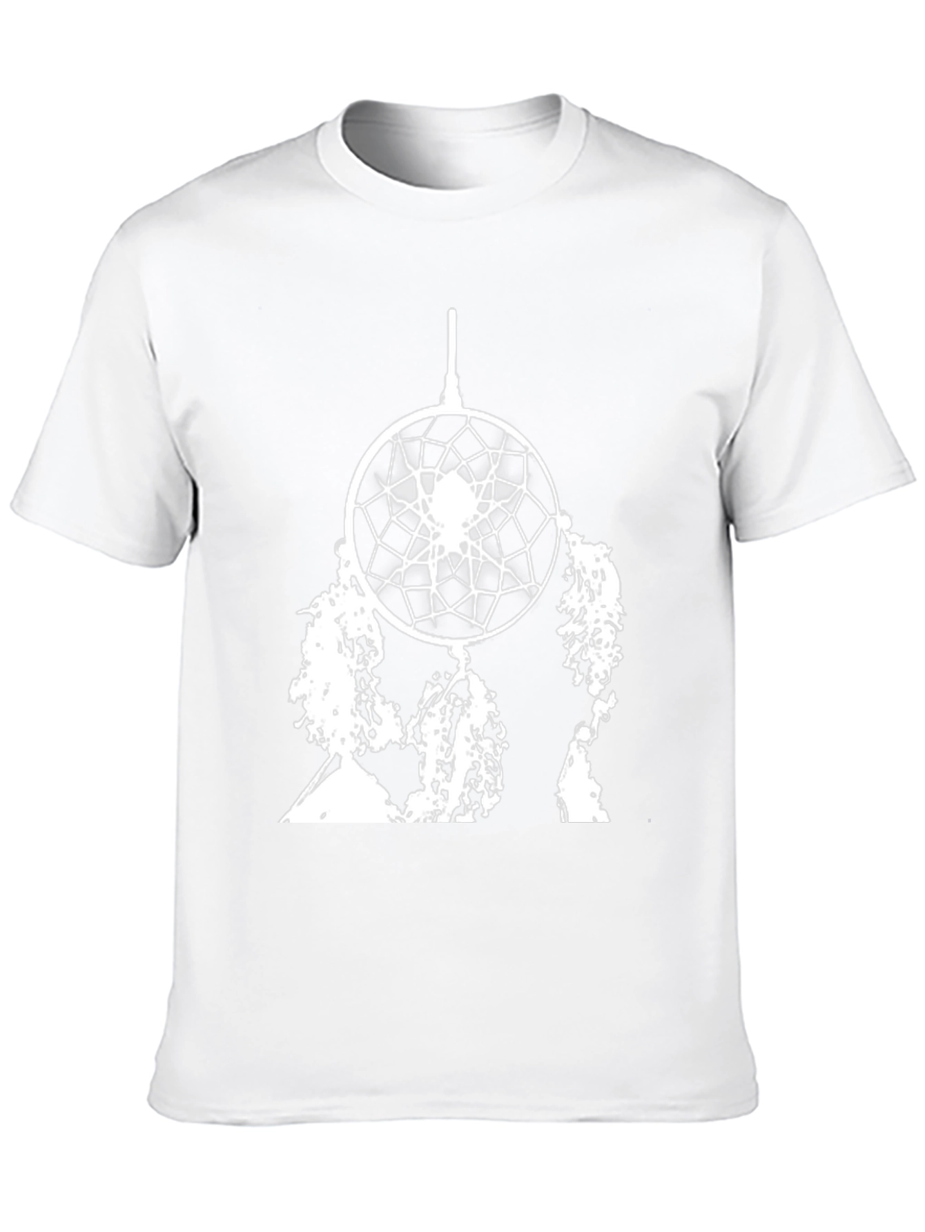 Dreamcatcher Graphic Tee - Black Cotton Casual