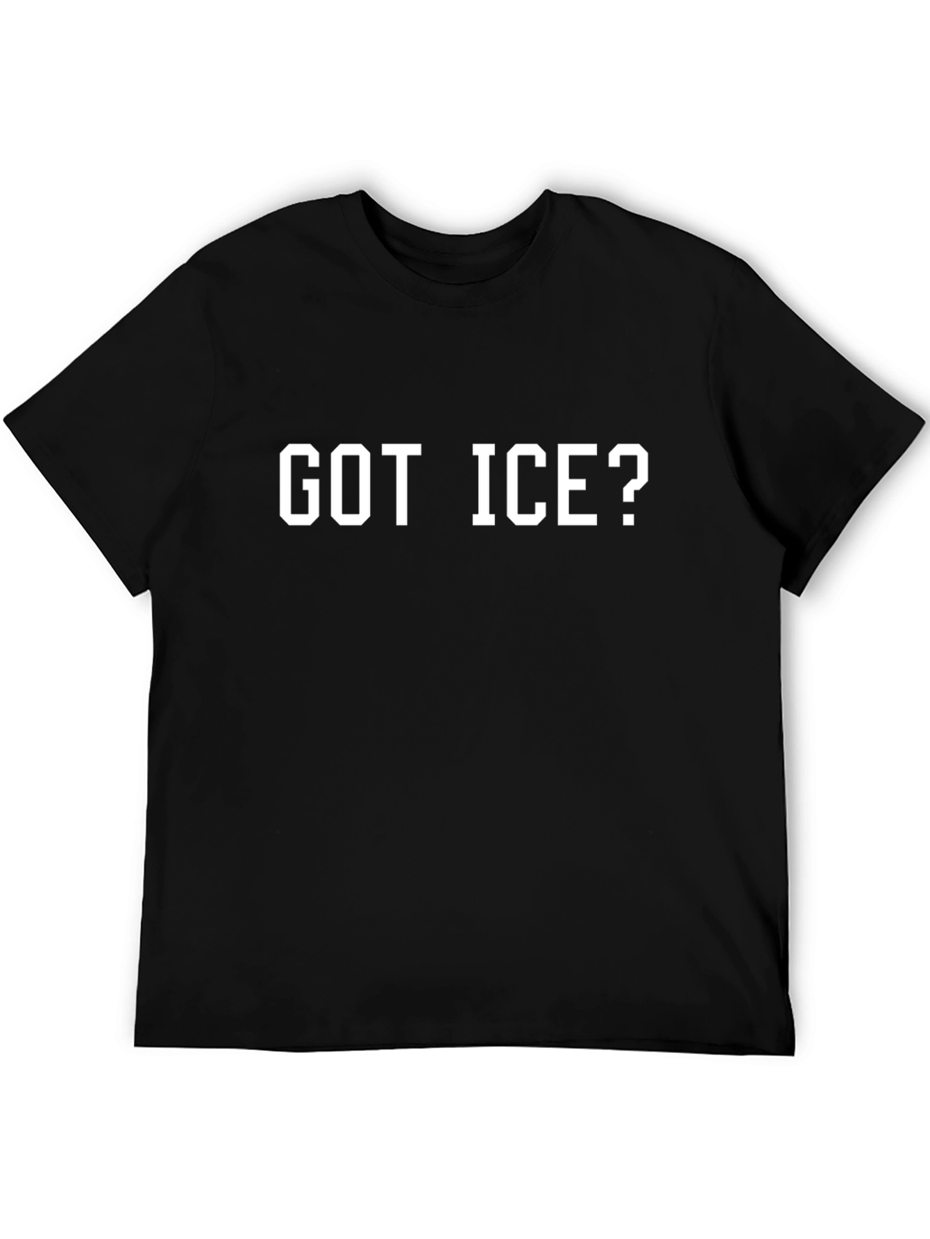 Got Ice? Black Graphic Print T-Shirt