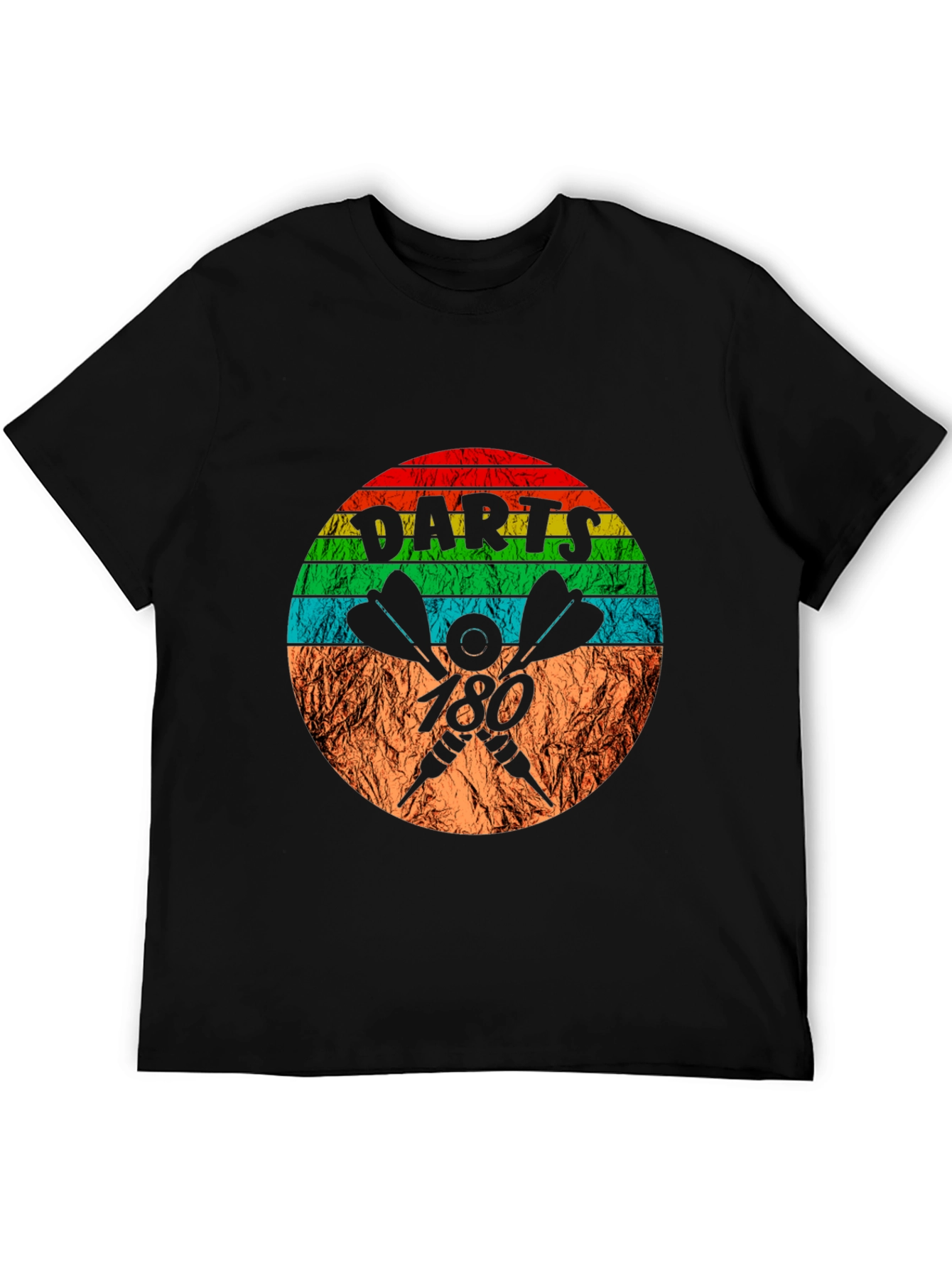 Retro Darts 180 T-Shirt - Dartboard Tee