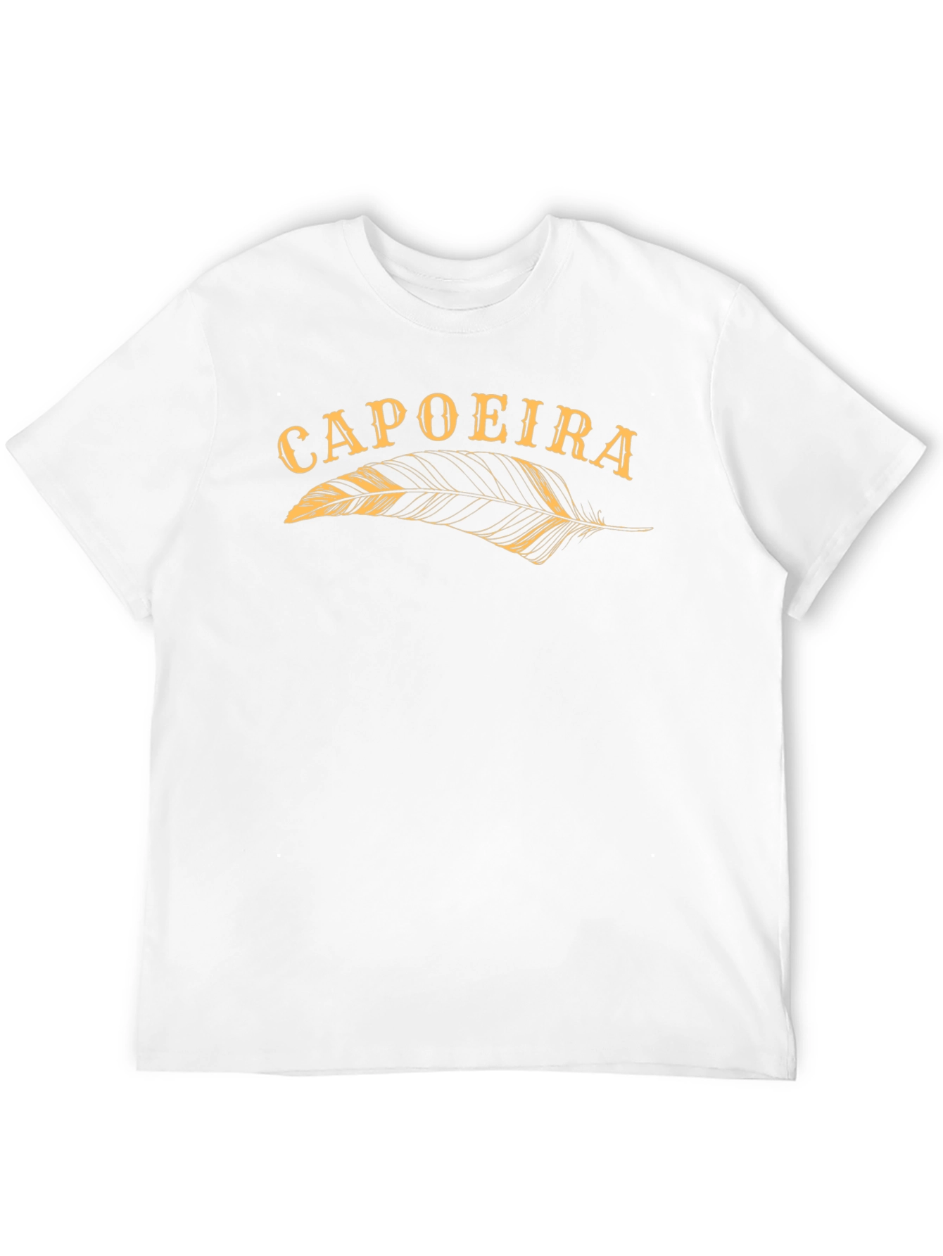 Capoeira Feather Graphic Black T-Shirt