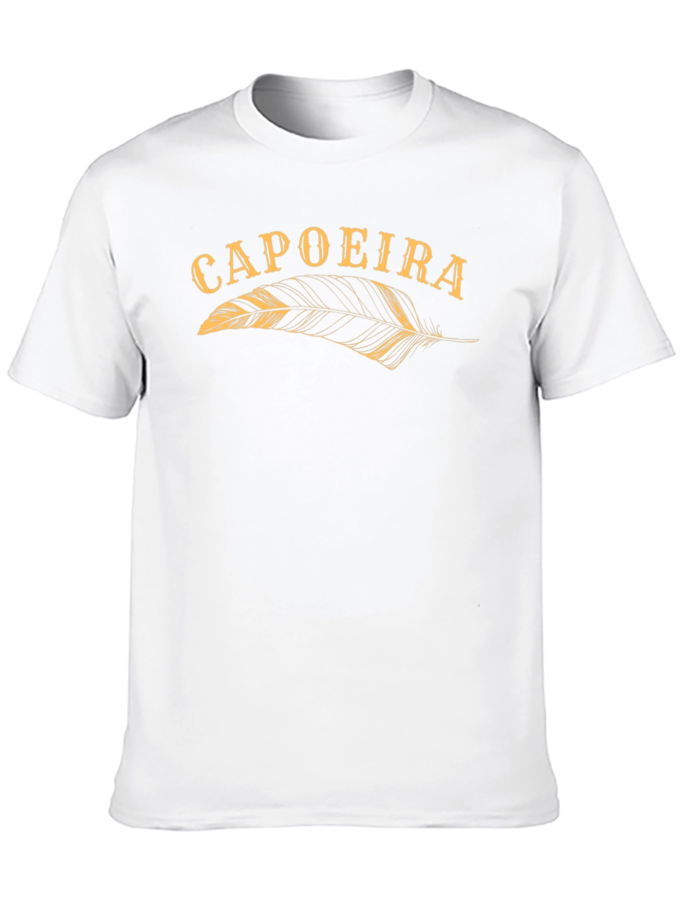 Capoeira Feather Graphic Black T-Shirt