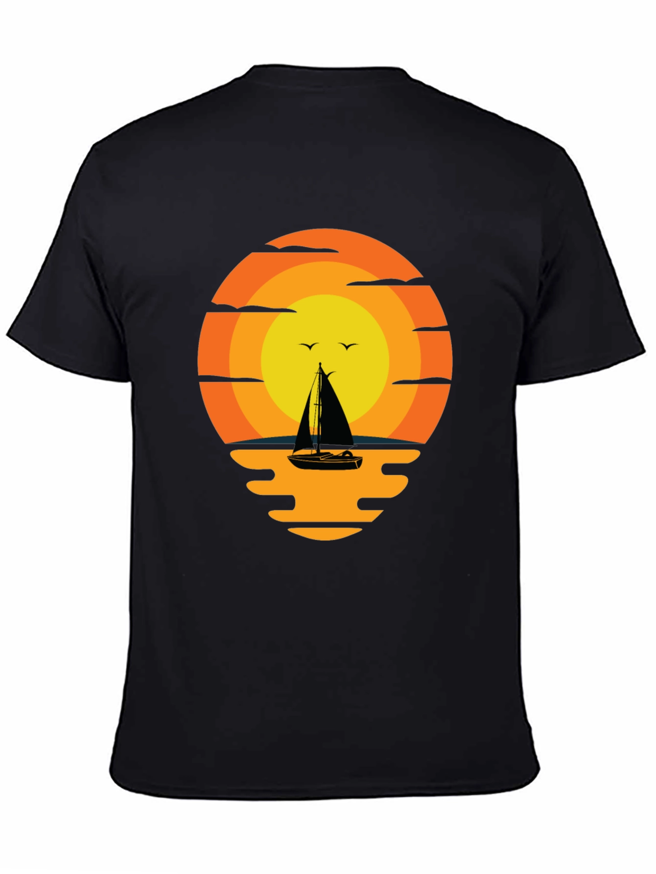 Sunset Sailboat Graphic Tee