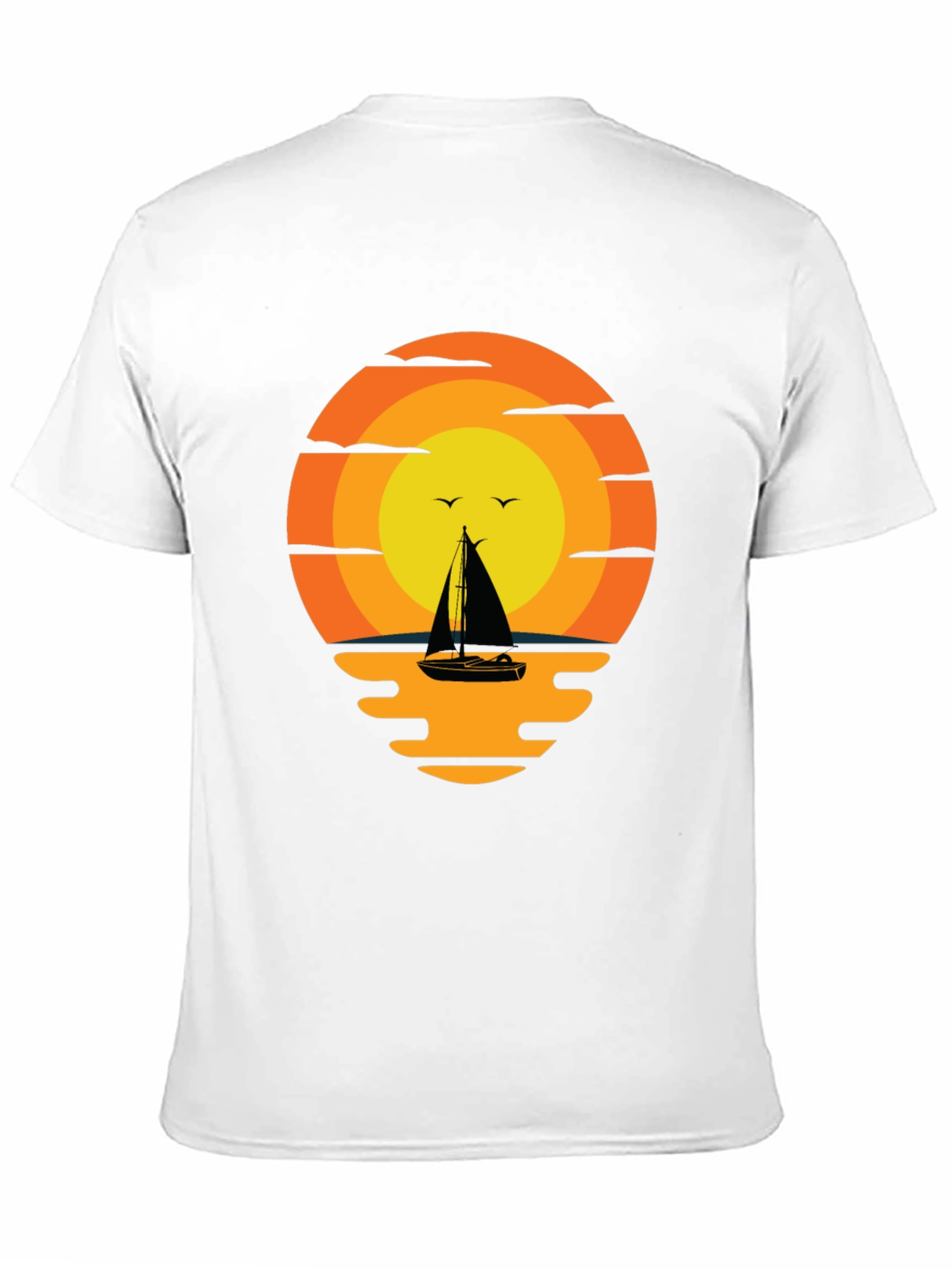 Sunset Sailboat Graphic Tee