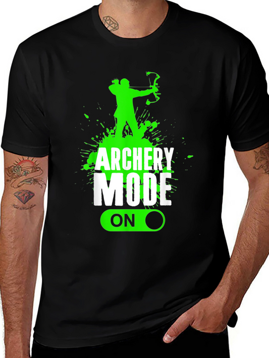Archery Mode On Black Graphic Tee
