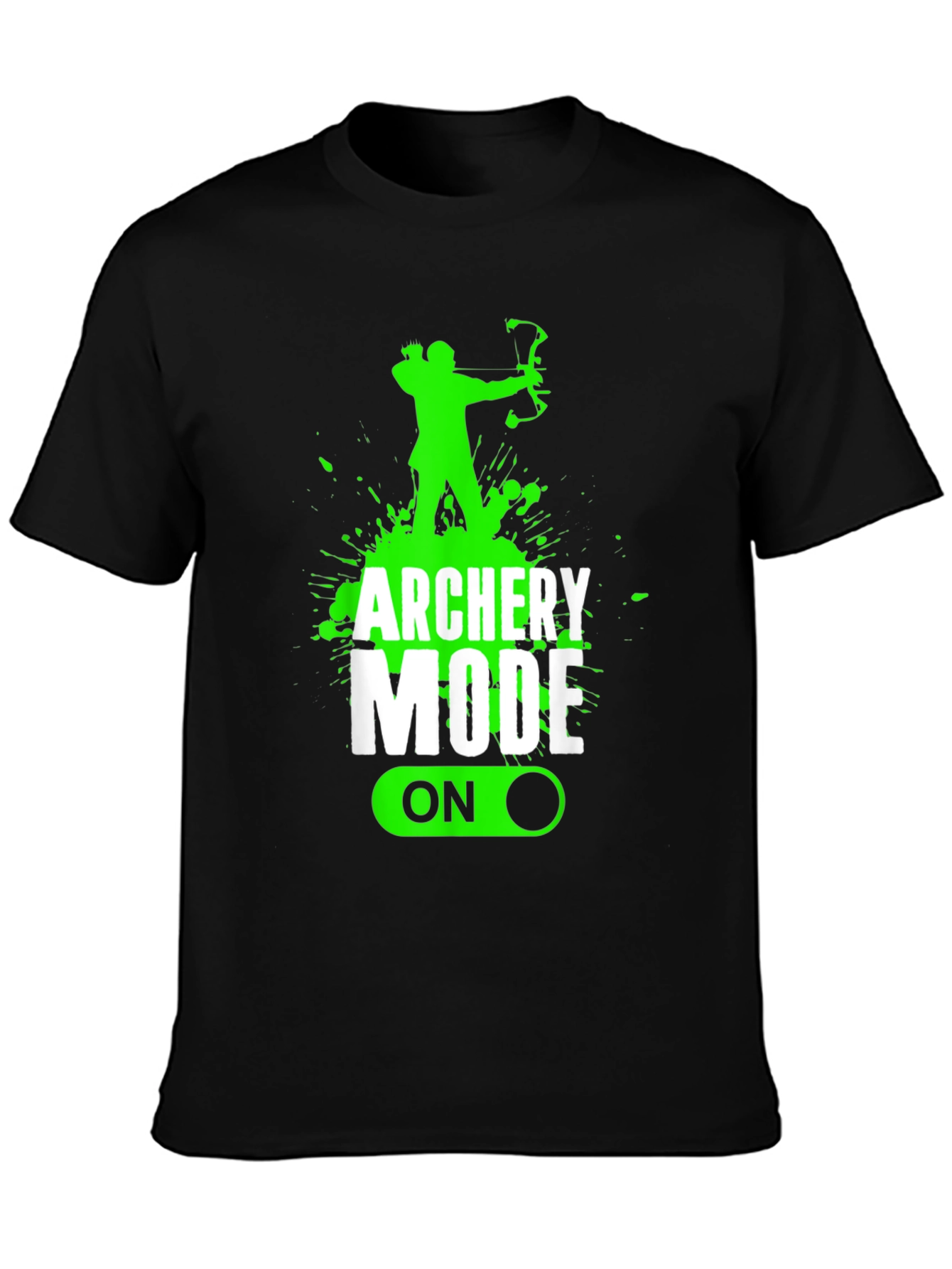 Archery Mode On Black Graphic Tee