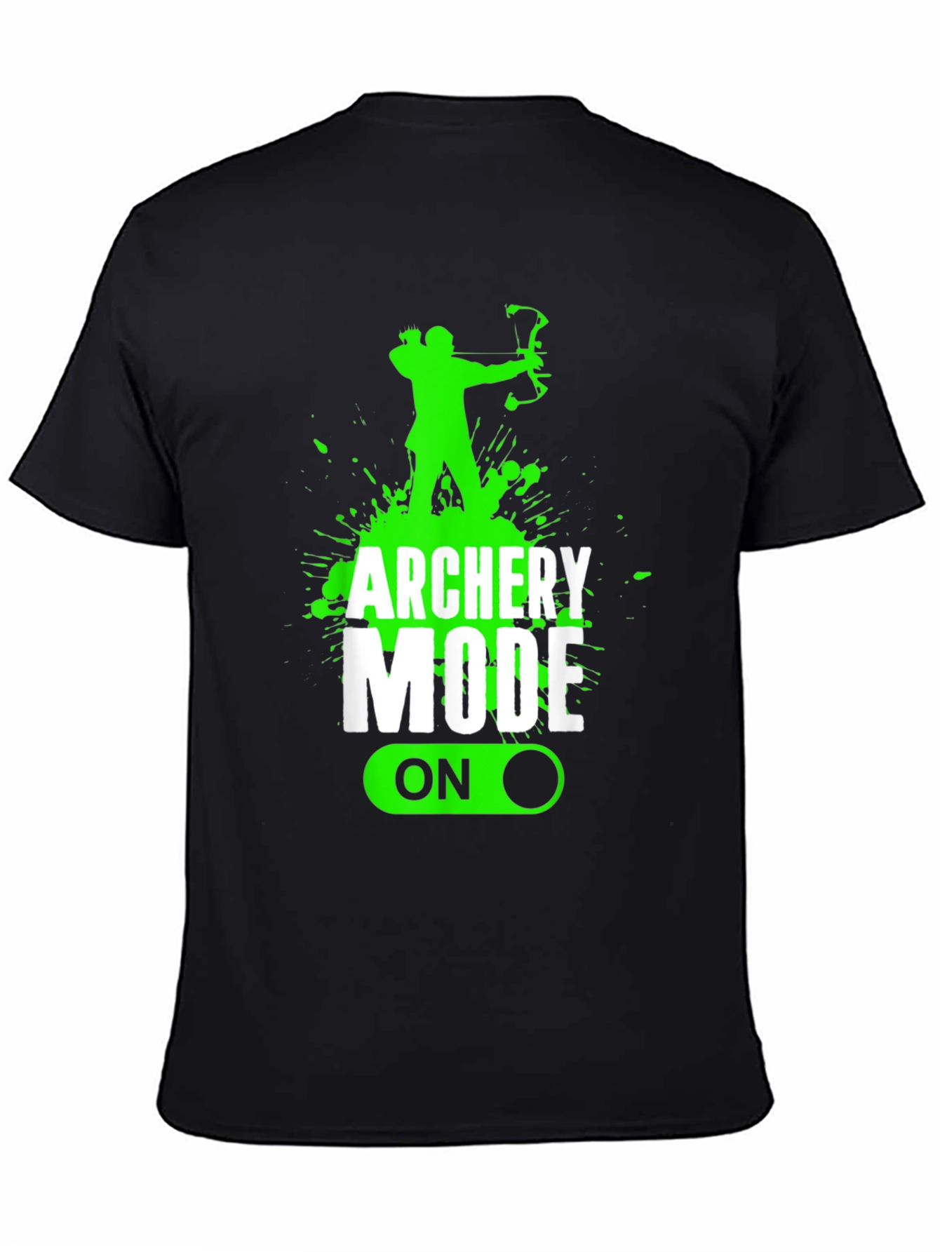 Archery Mode On Black Graphic Tee