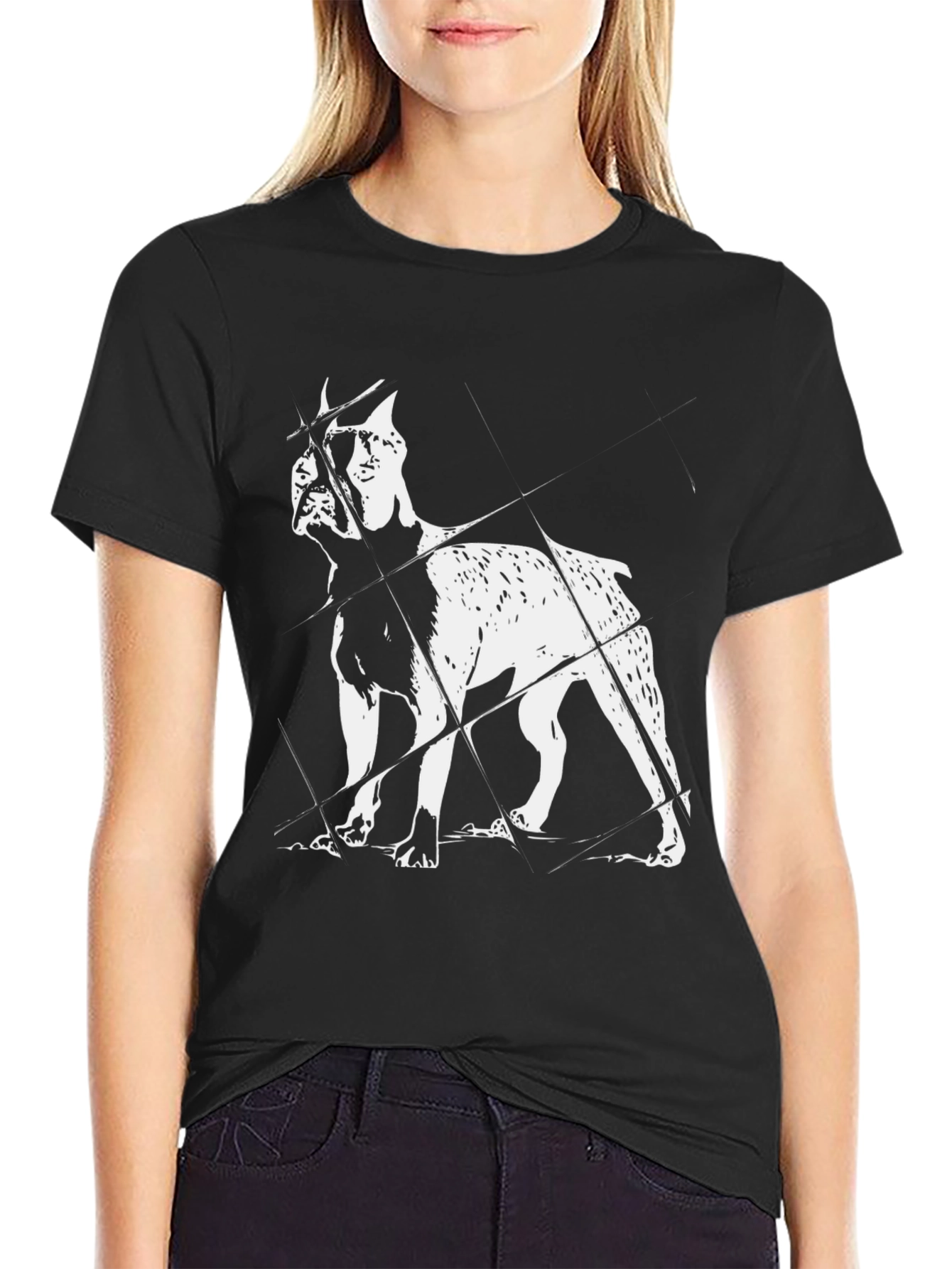 Dog Breed Graphic Print T-Shirt