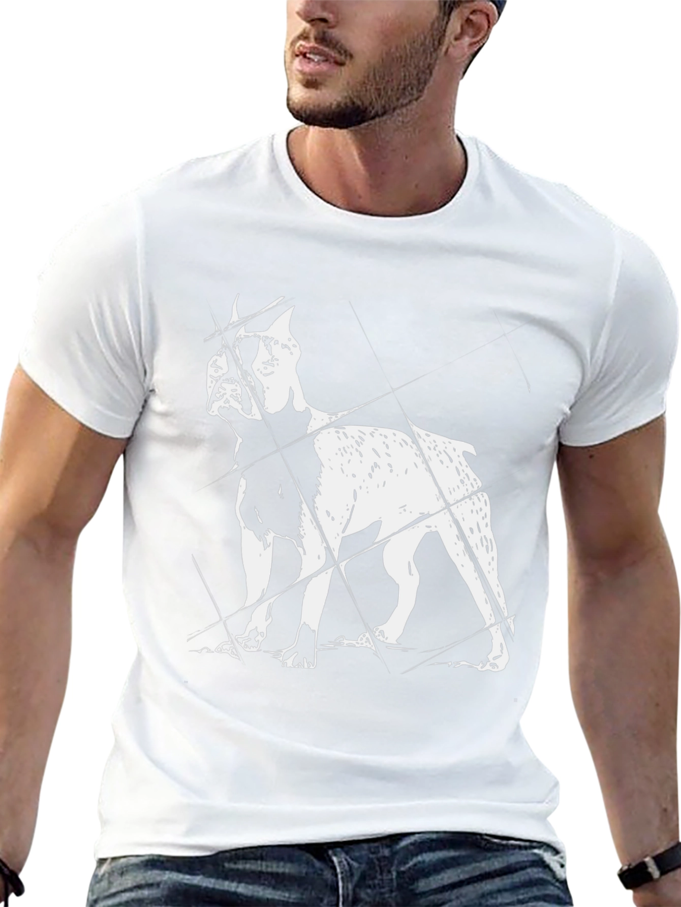 Dog Breed Graphic Print T-Shirt