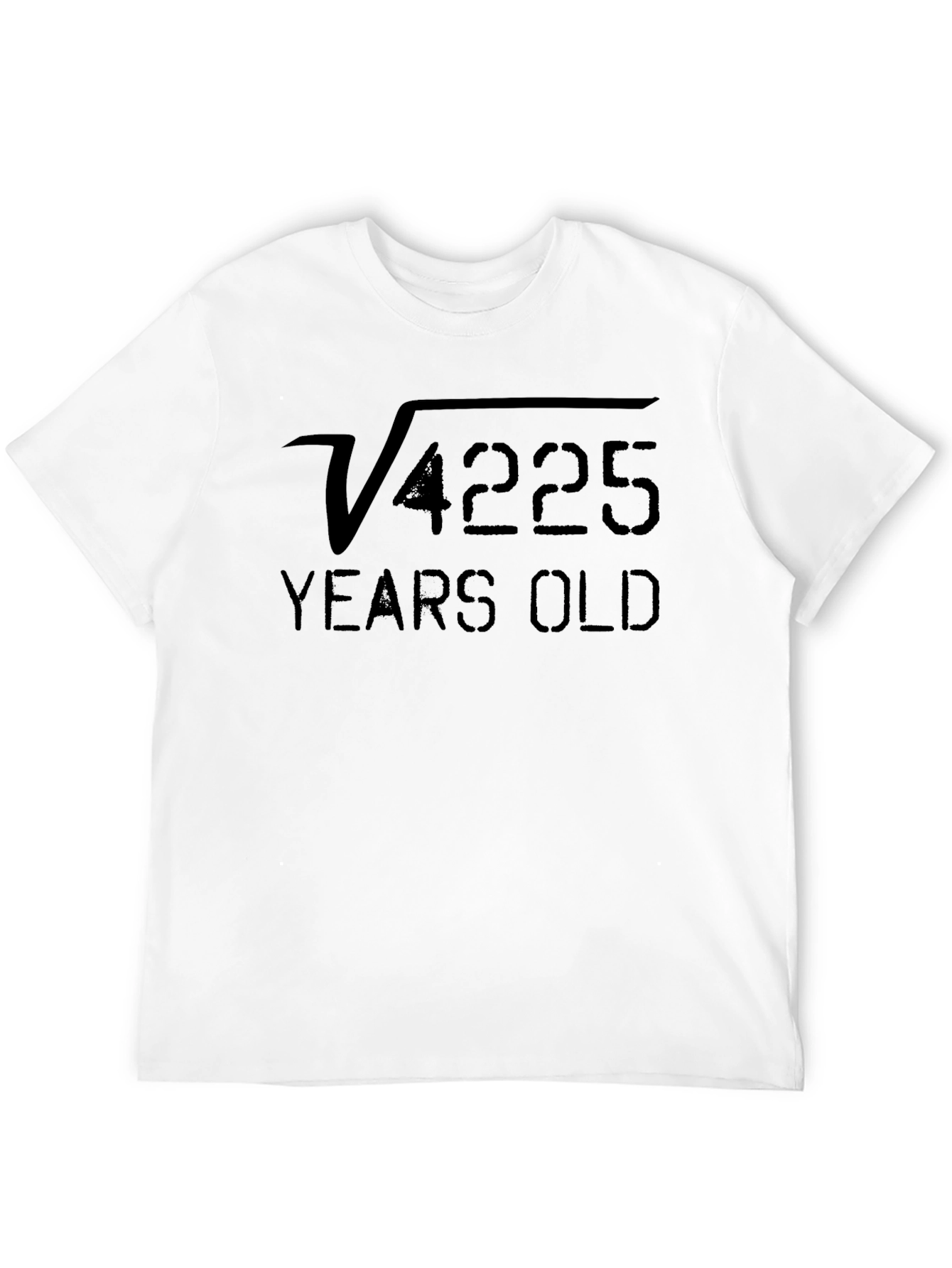 Funny 65th Birthday Math Root T-Shirt