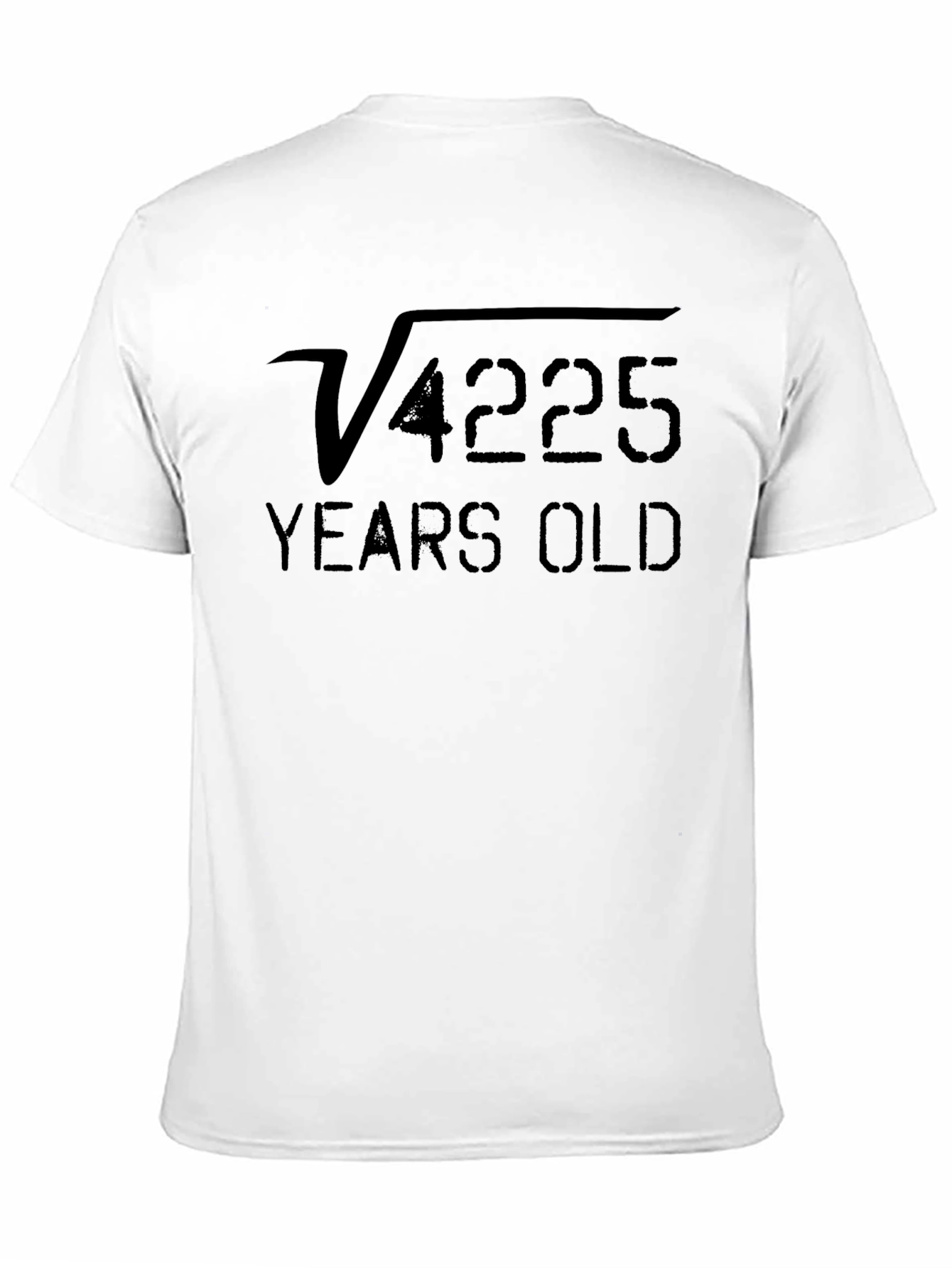 Funny 65th Birthday Math Root T-Shirt