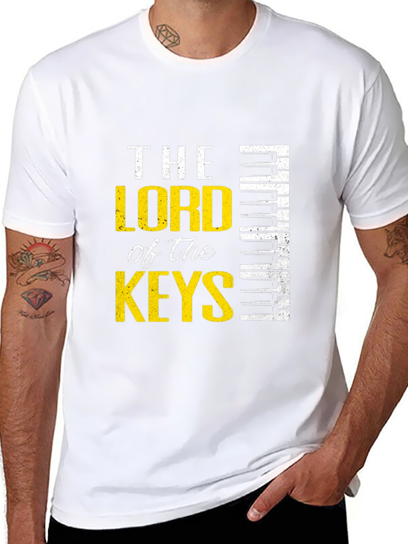 The Lord of the Keys Black Graphic Tee