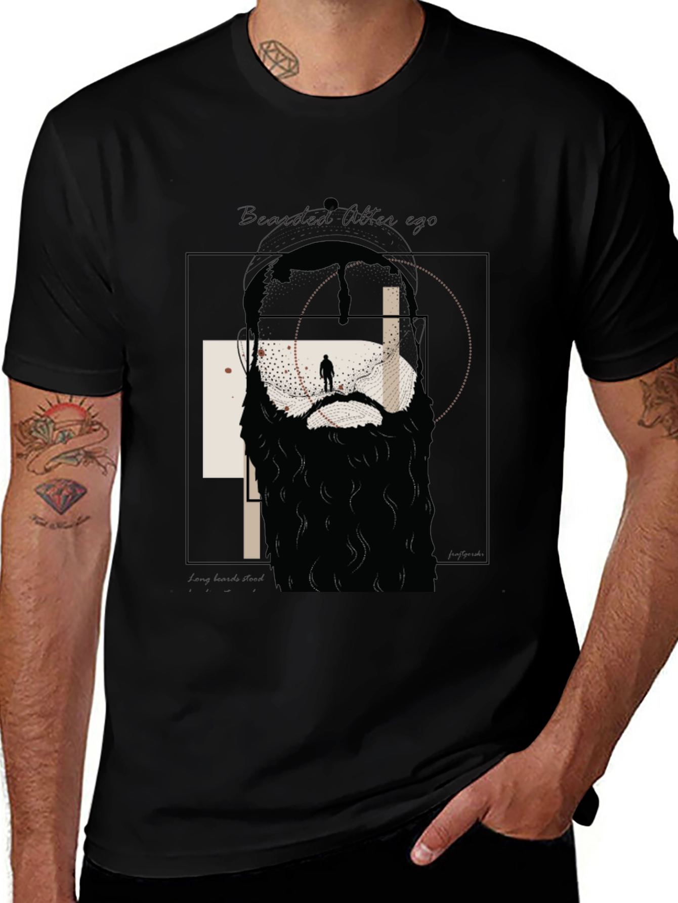 Bearded After Age Graphic T-Shirt