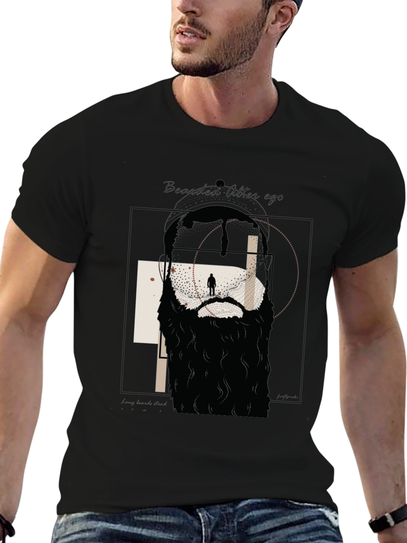 Bearded After Age Graphic T-Shirt