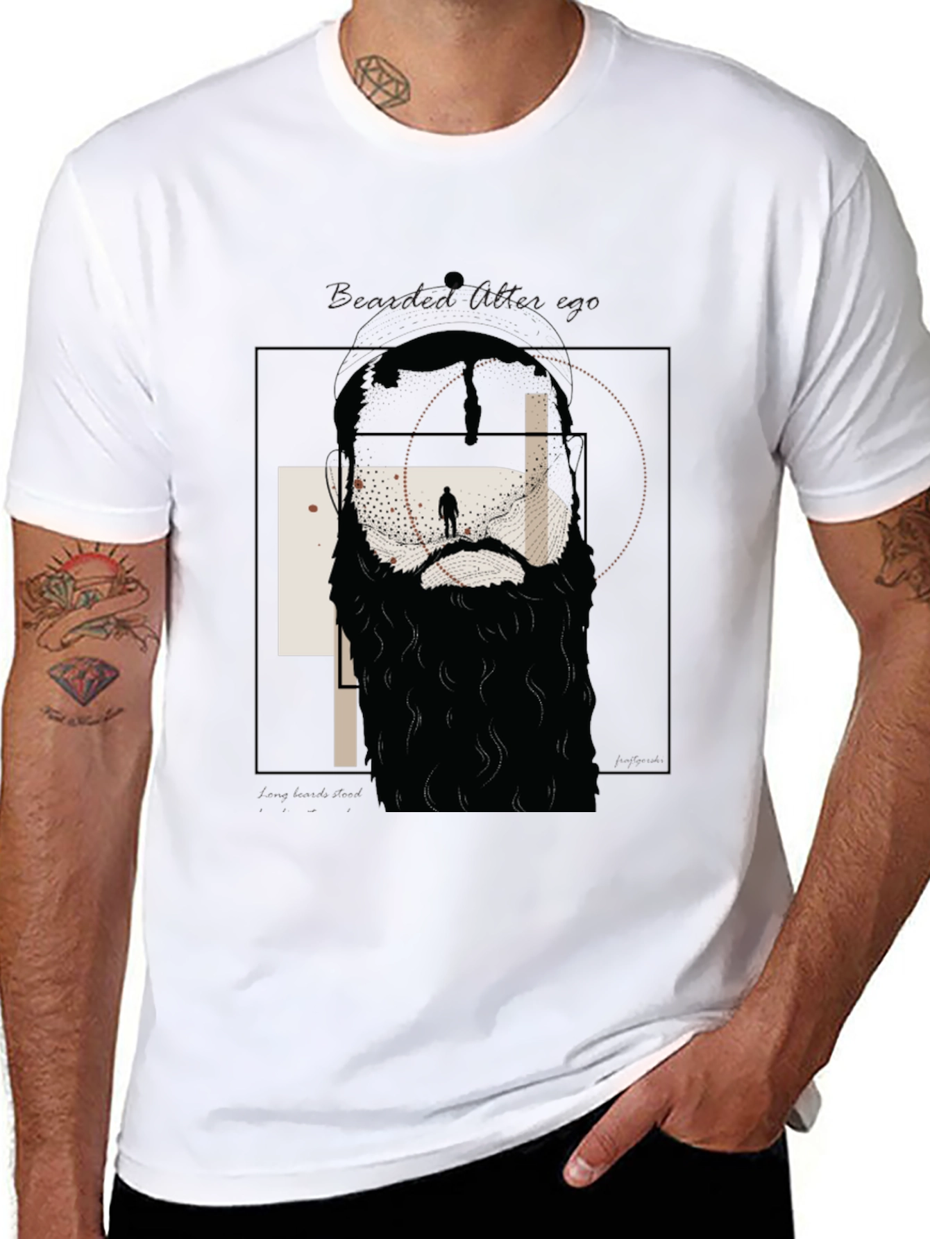Bearded After Age Graphic T-Shirt