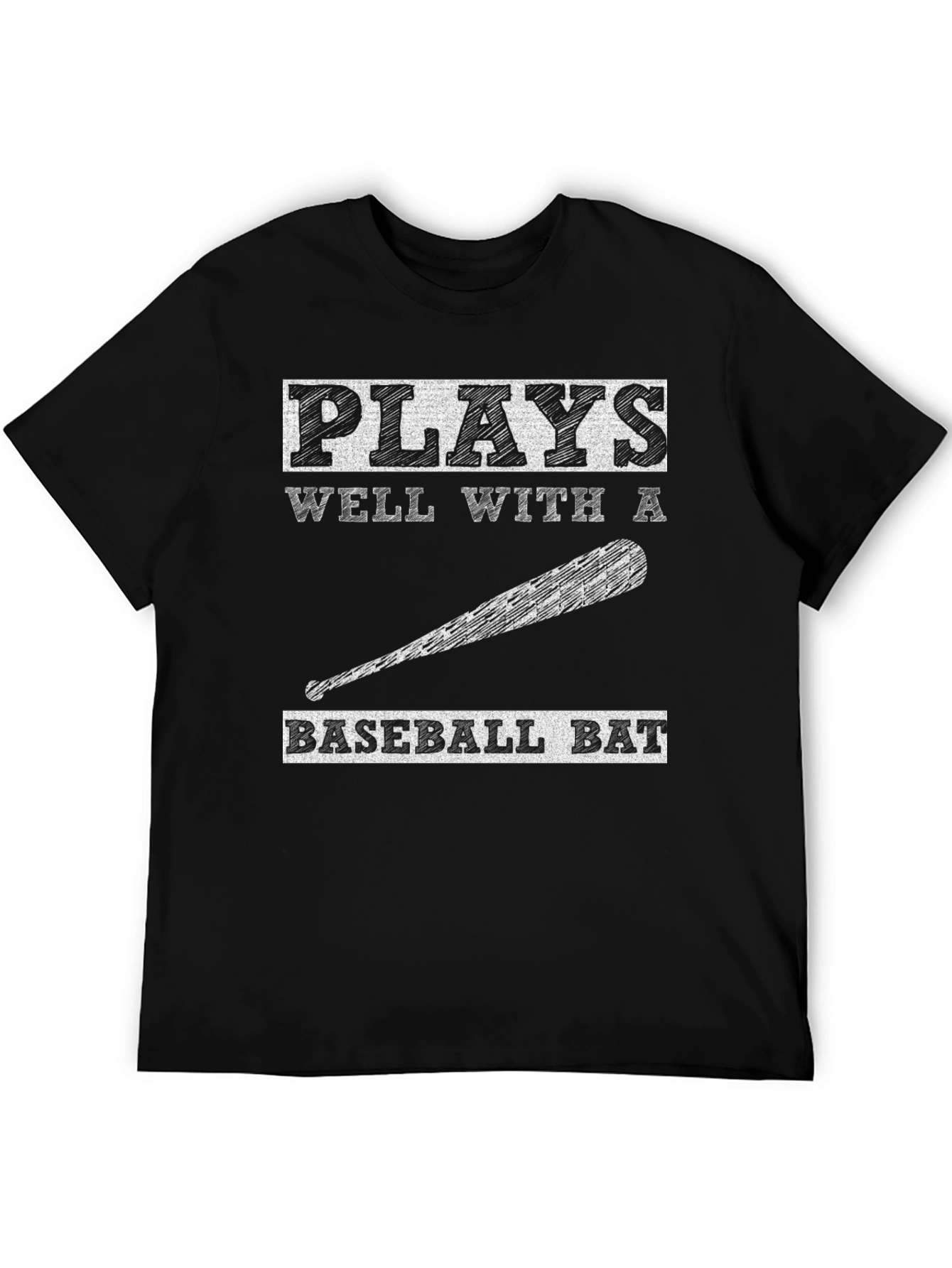 Plays Well With Baseball Bat T-Shirt