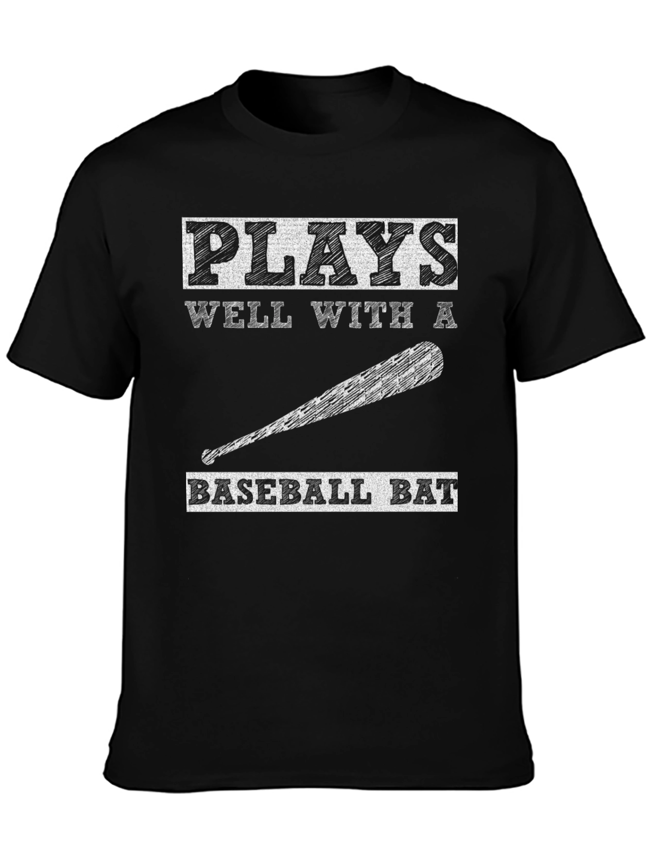 Plays Well With Baseball Bat T-Shirt