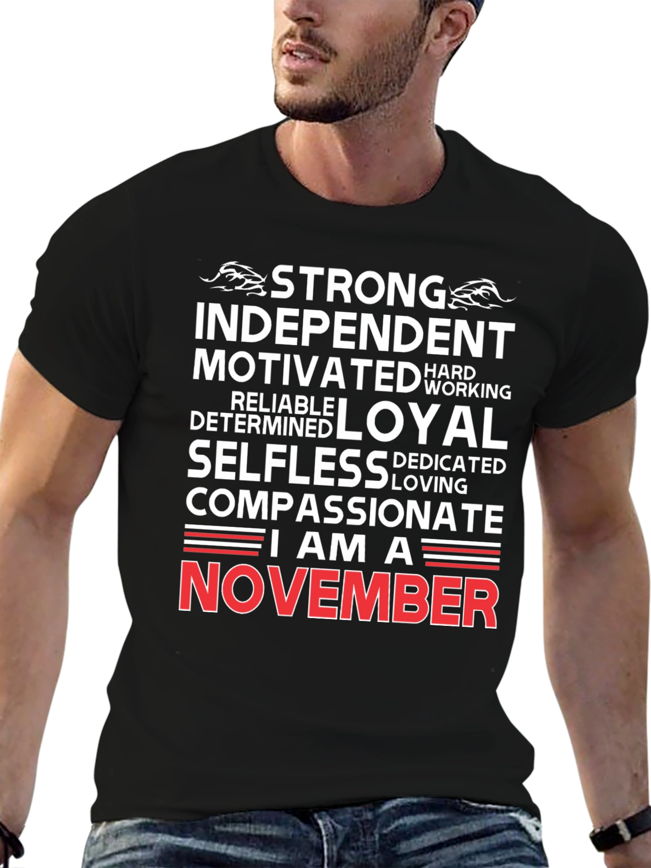 Strong November Birthday T-Shirt