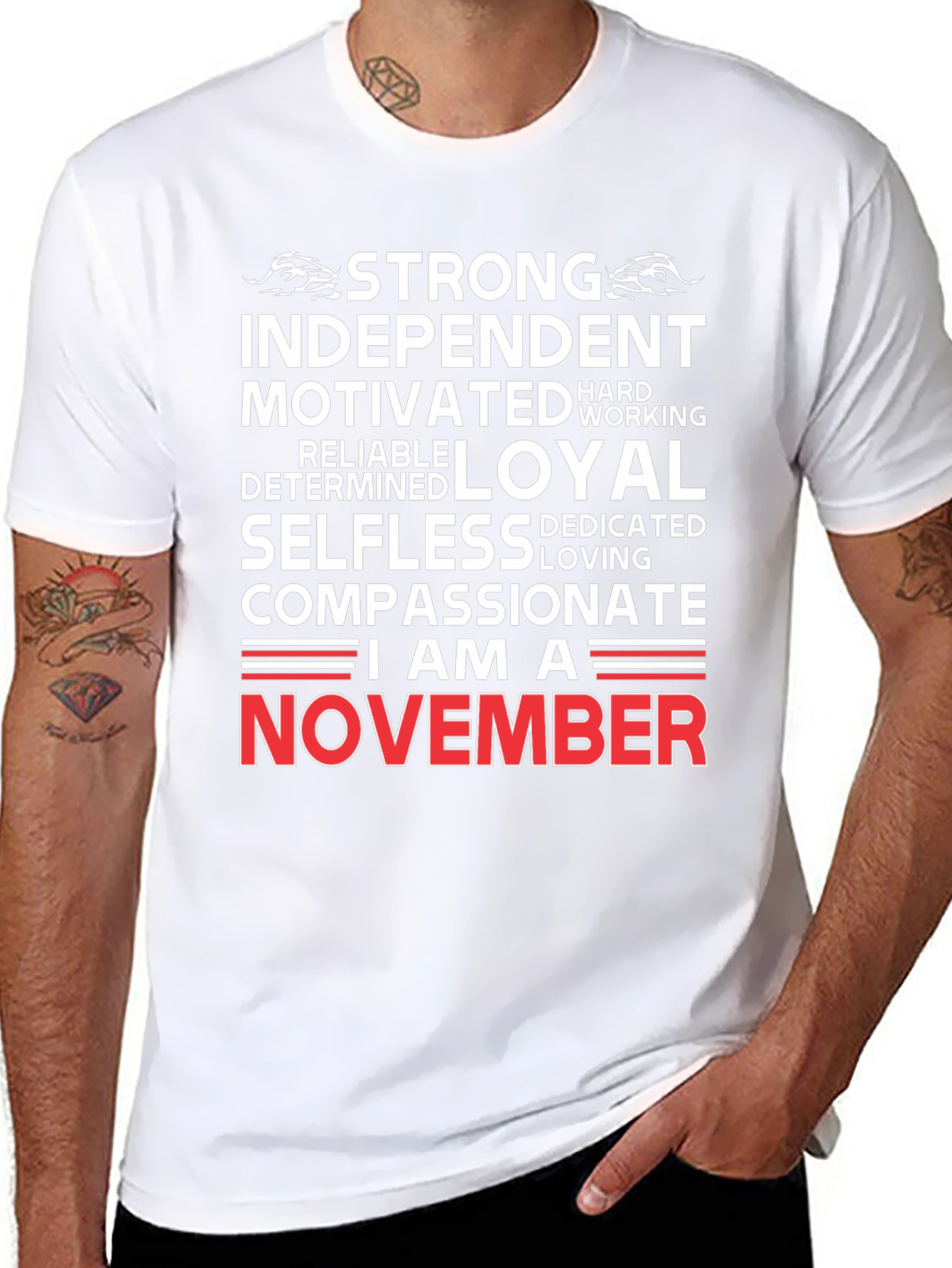 Strong November Birthday T-Shirt