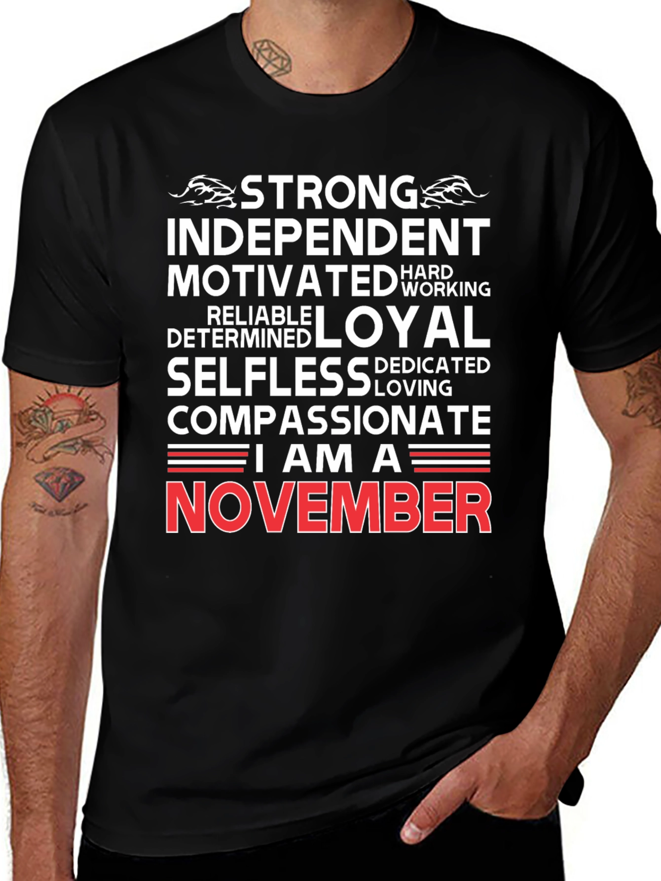 Strong November Birthday T-Shirt