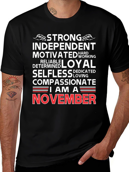 Strong November Birthday T-Shirt