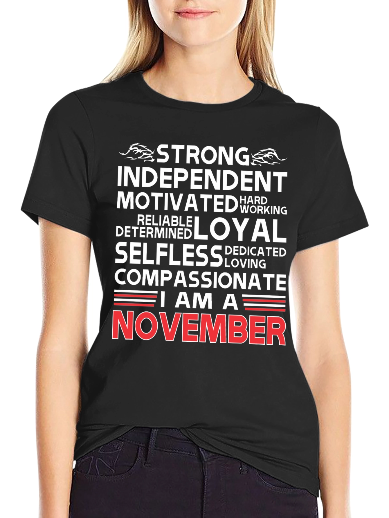 Strong November Birthday T-Shirt