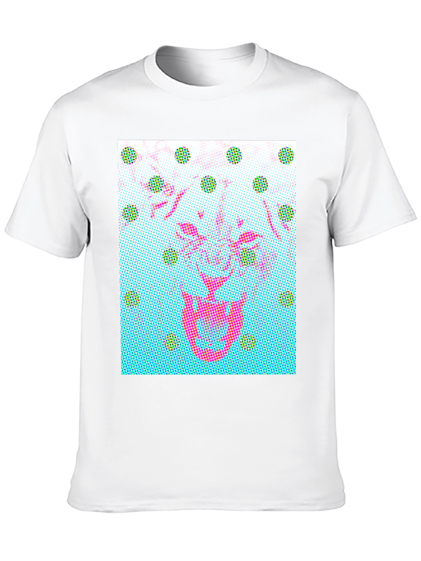 Abstract Graphic Print Crew Neck T-Shirt
