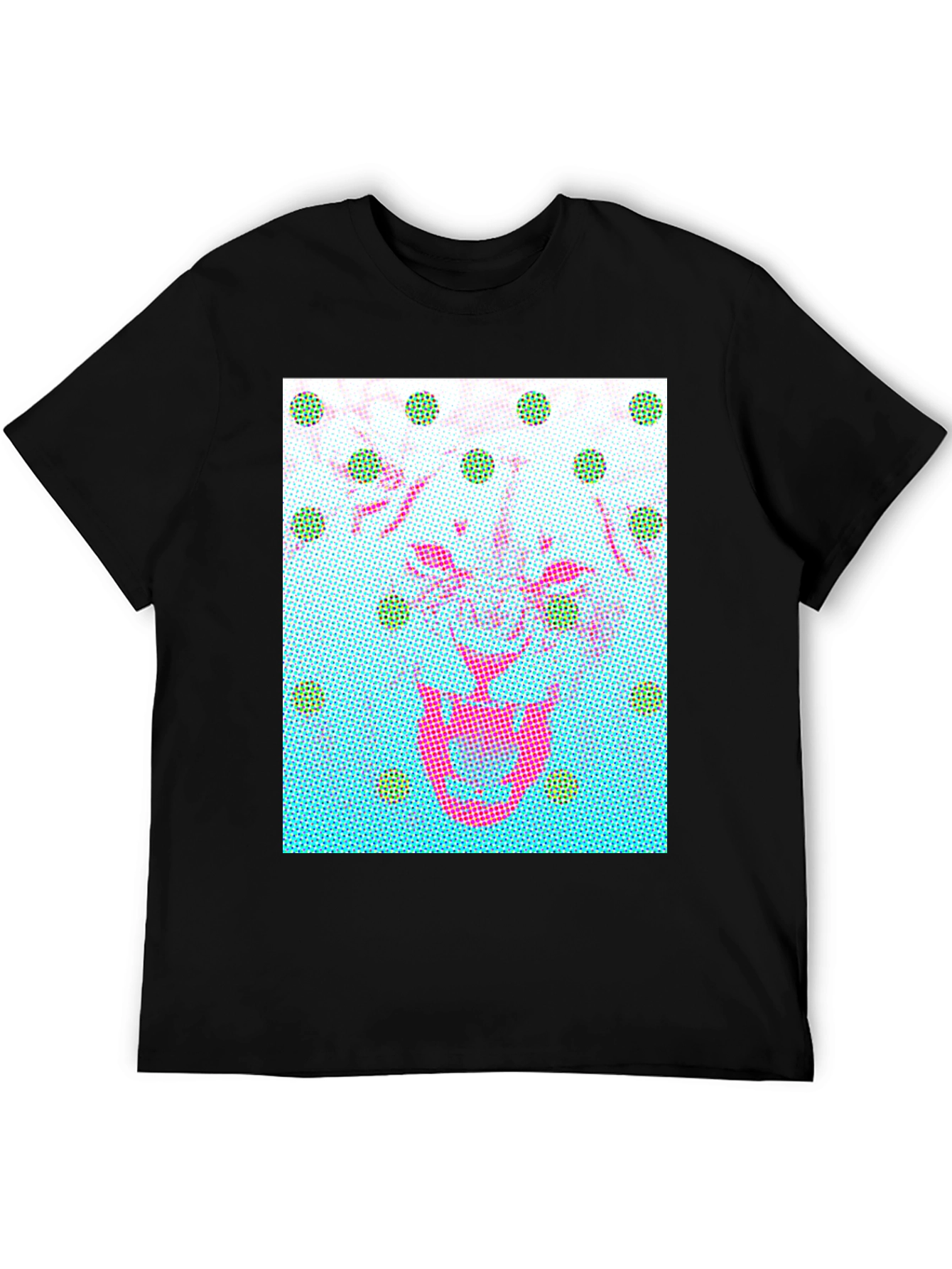 Abstract Graphic Print Crew Neck T-Shirt