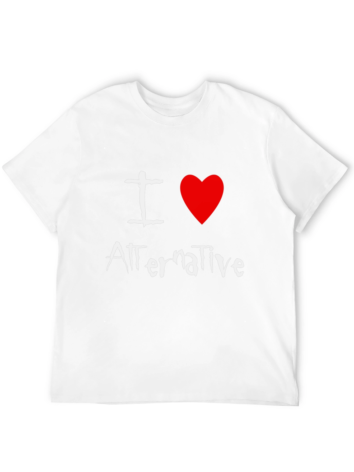I Love Alternative Music Graphic T-Shirt