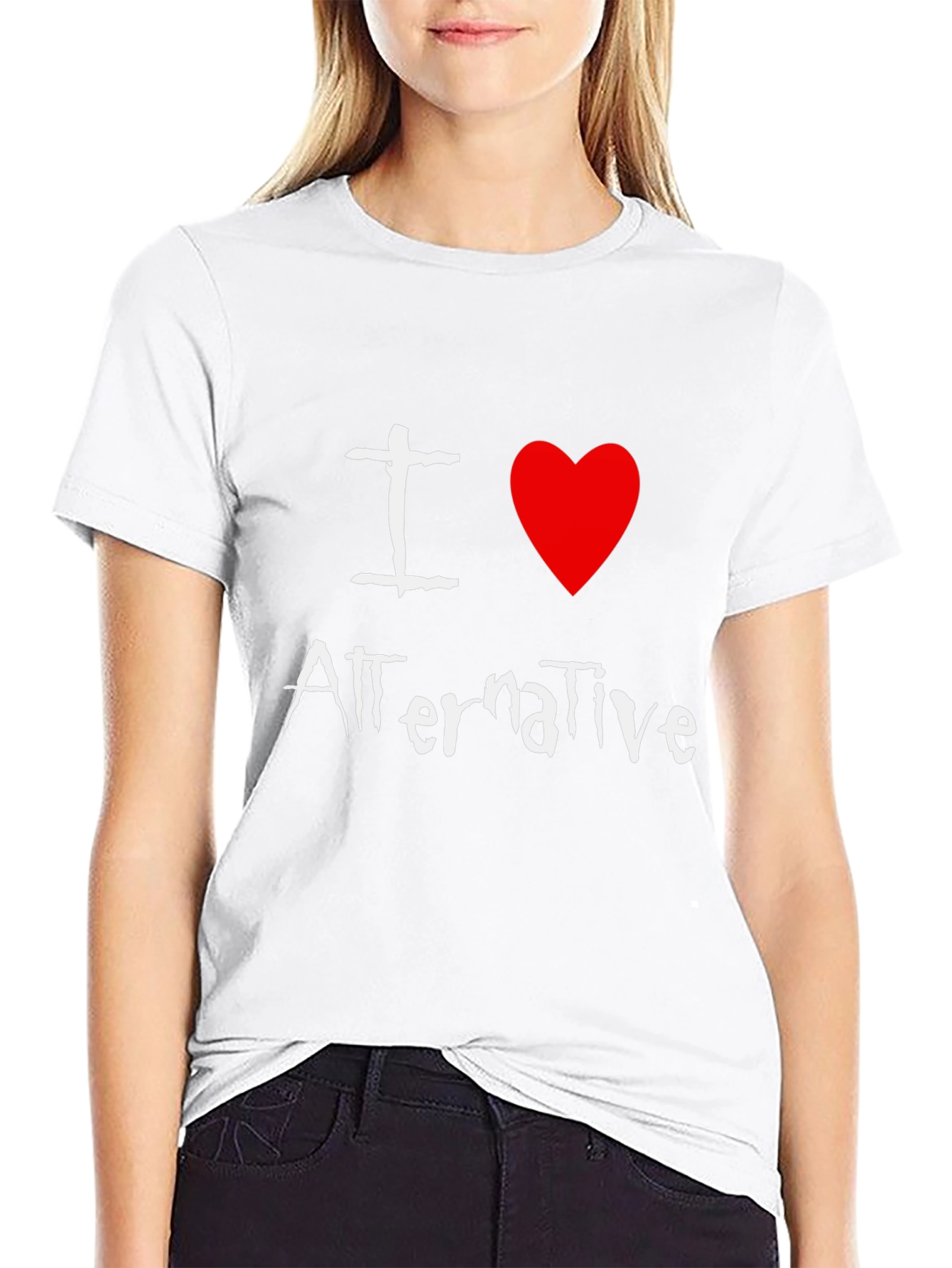 I Love Alternative Music Graphic T-Shirt