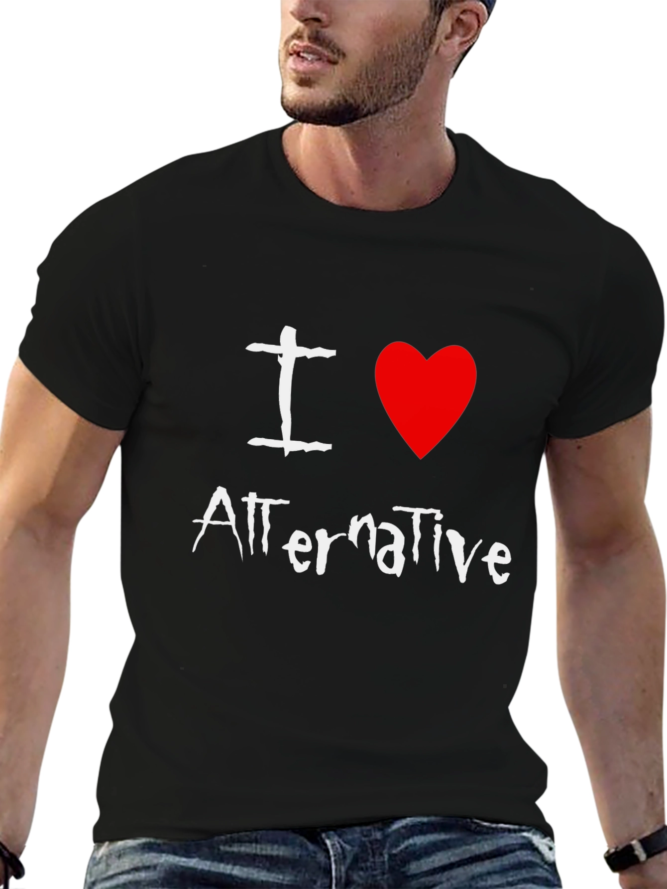 I Love Alternative Music Graphic T-Shirt