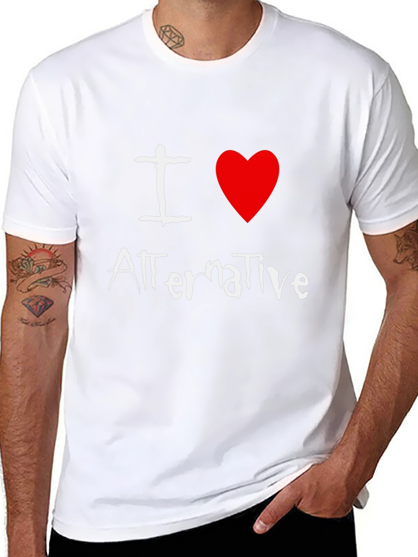 I Love Alternative Music Graphic T-Shirt