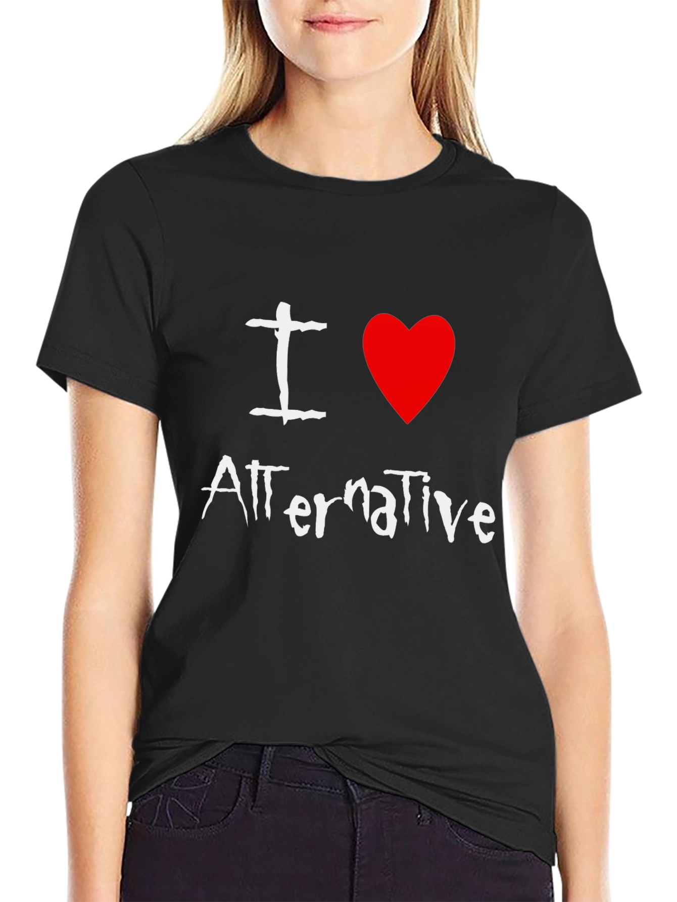 I Love Alternative Music Graphic T-Shirt