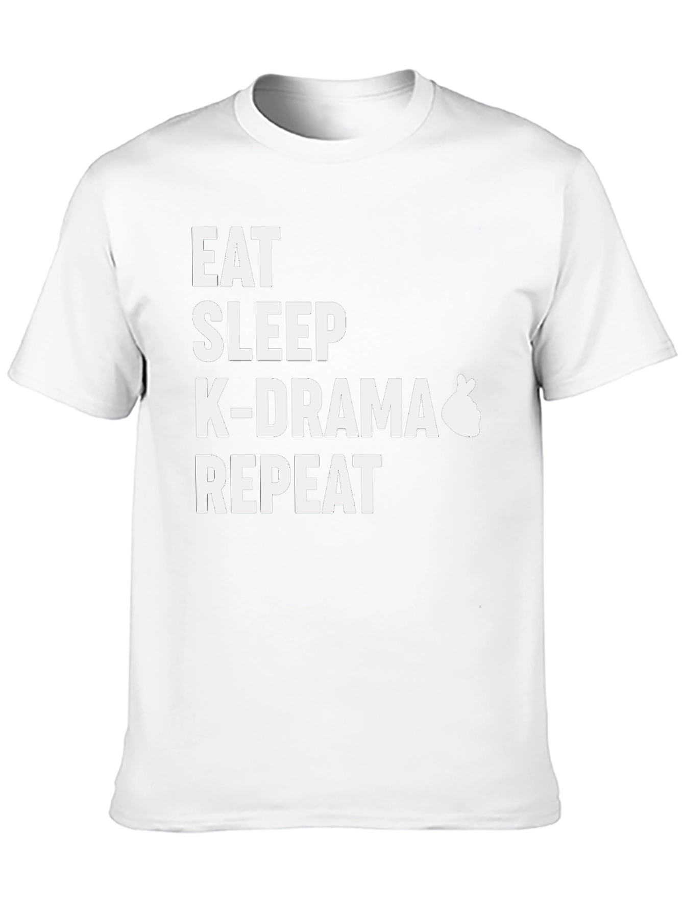 Eat Sleep K-Drama Repeat Black T-Shirt