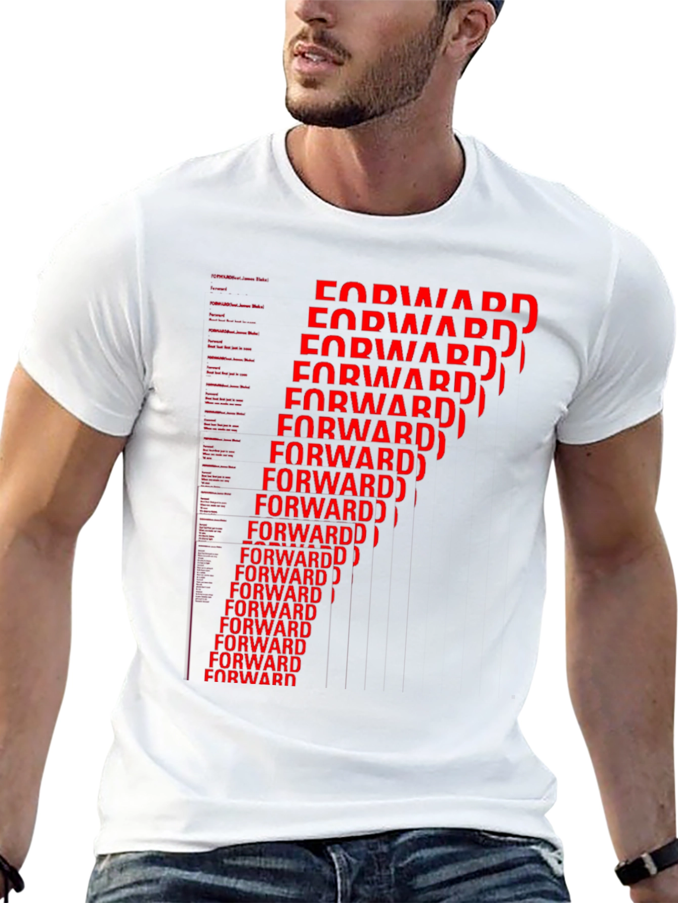 Forward Graphic Print T-Shirt - Modern Casual Wear