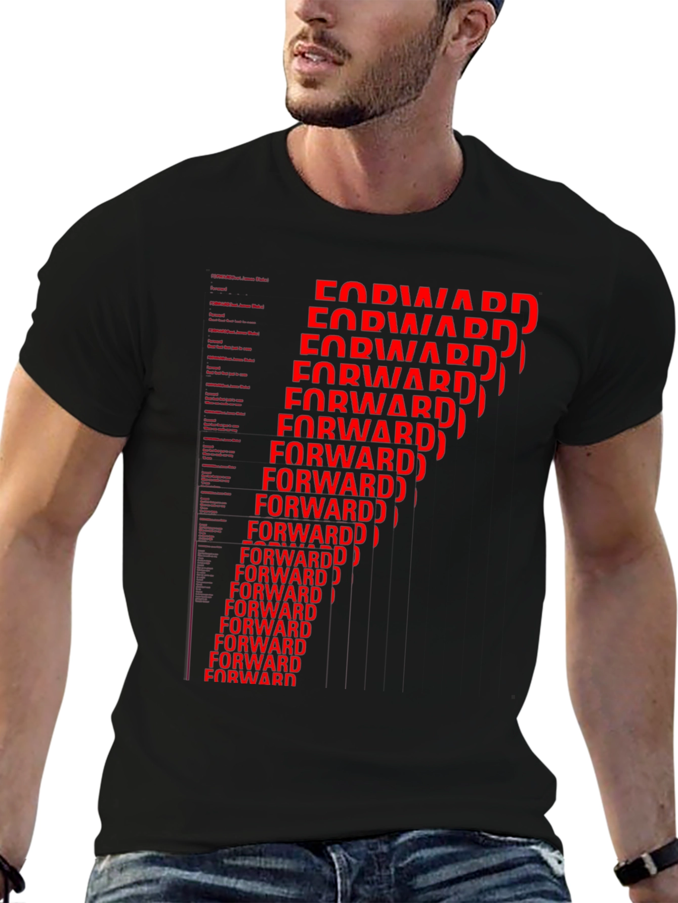 Forward Graphic Print T-Shirt - Modern Casual Wear