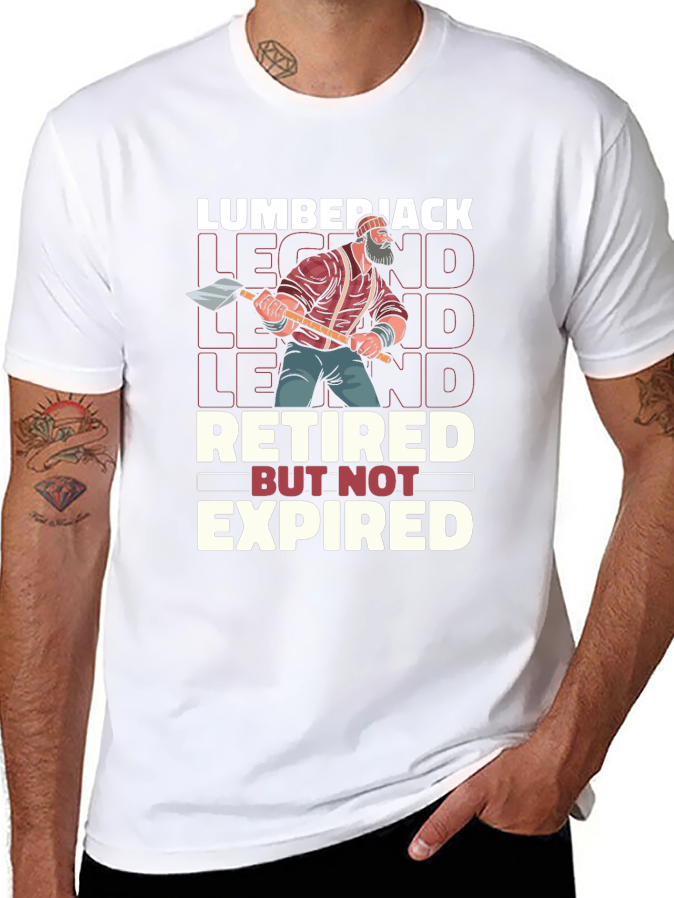 Lumberjack Legend Retired But Not Expired T-Shirt