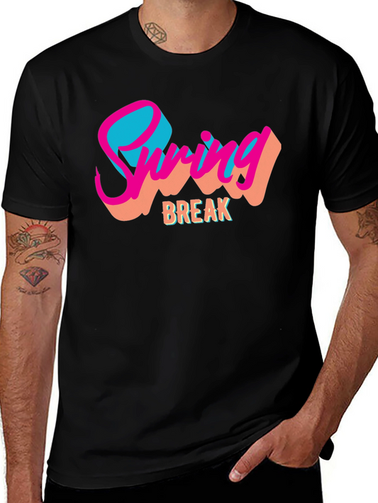 Spring Break Graphic Tee - Black T-Shirt