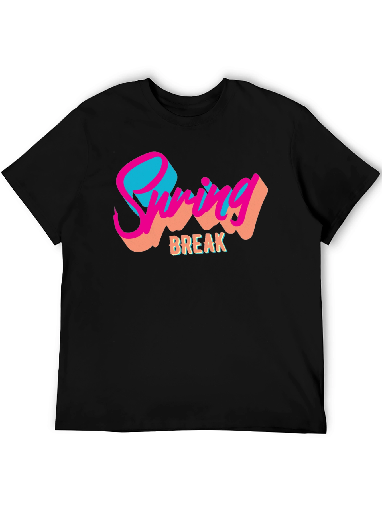 Spring Break Graphic Tee - Black T-Shirt