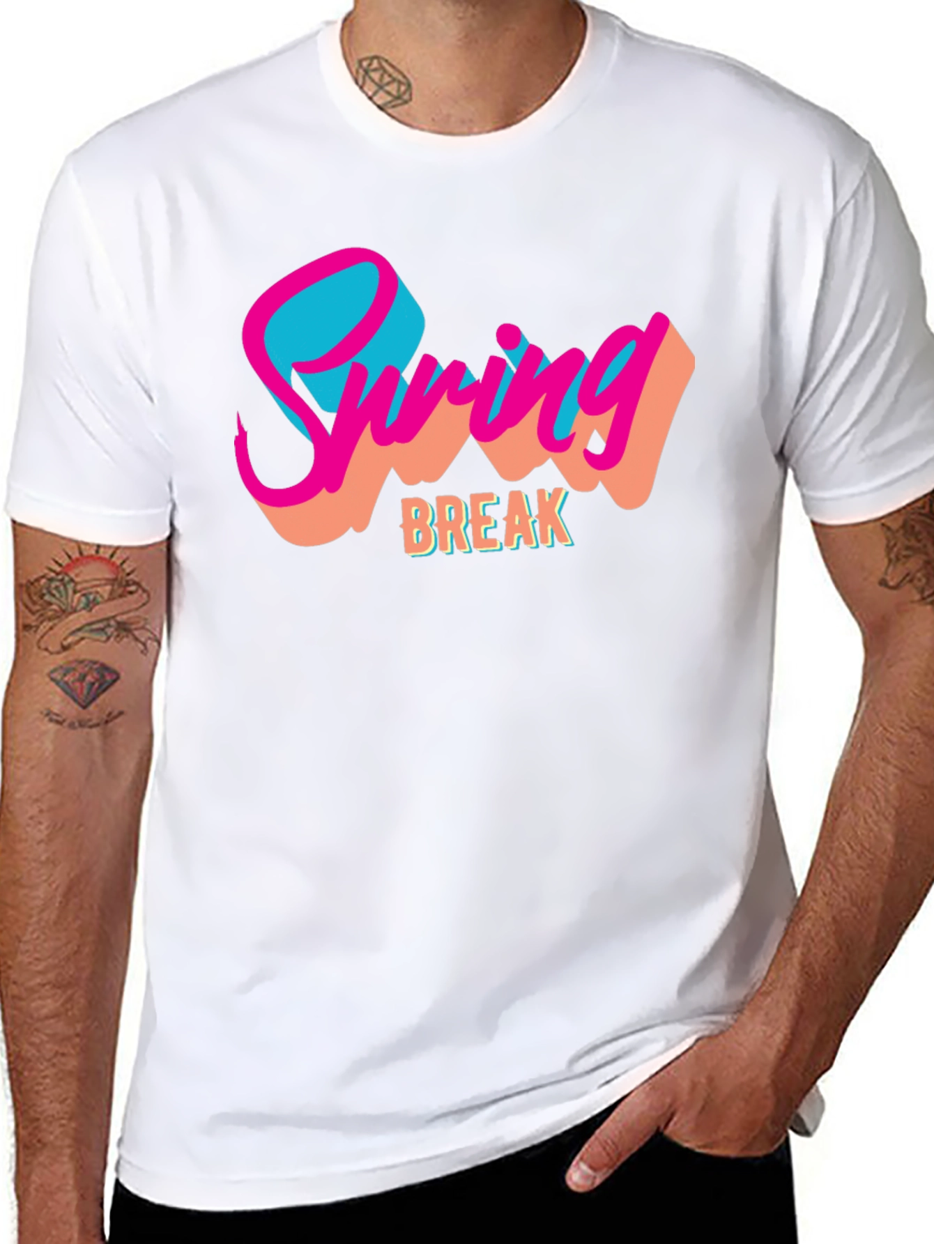 Spring Break Graphic Tee - Black T-Shirt