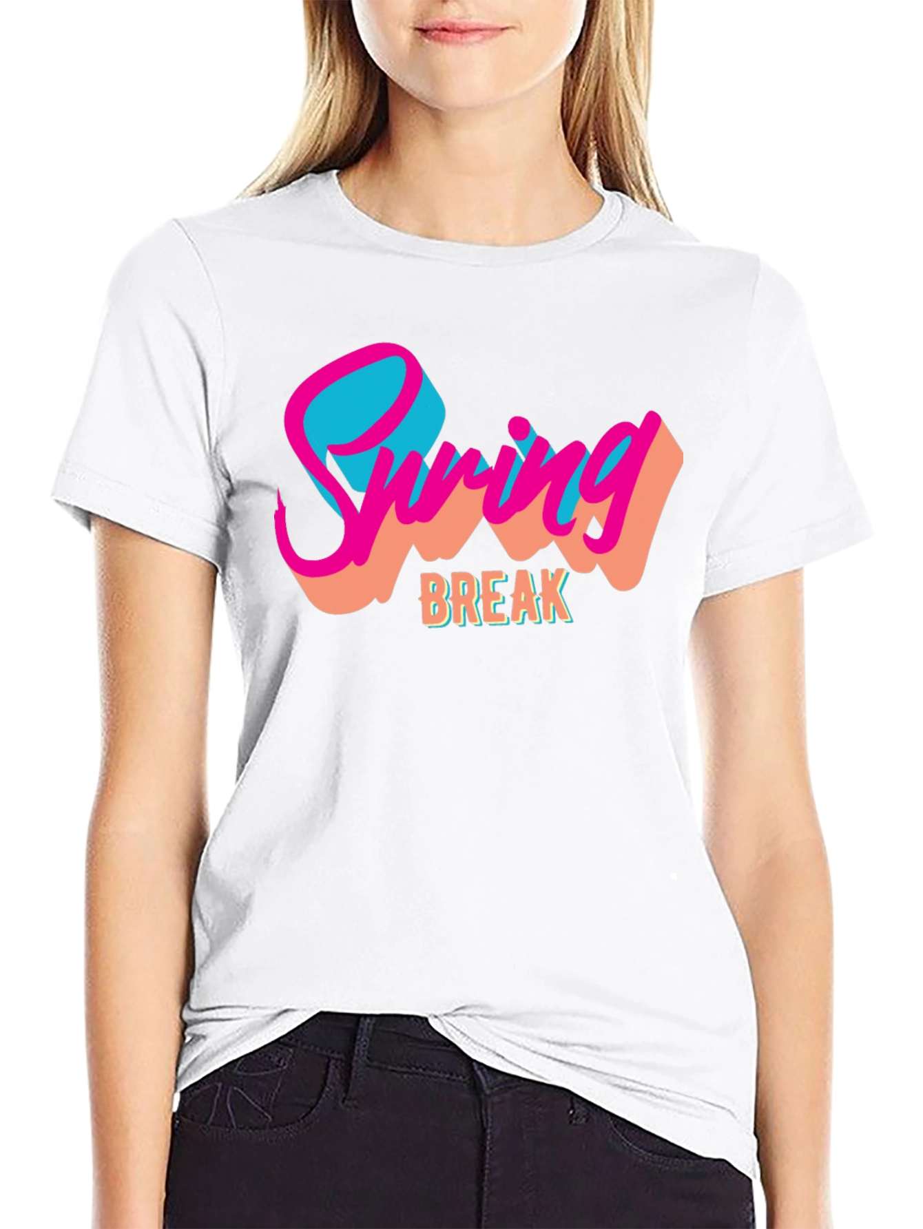 Spring Break Graphic Tee - Black T-Shirt