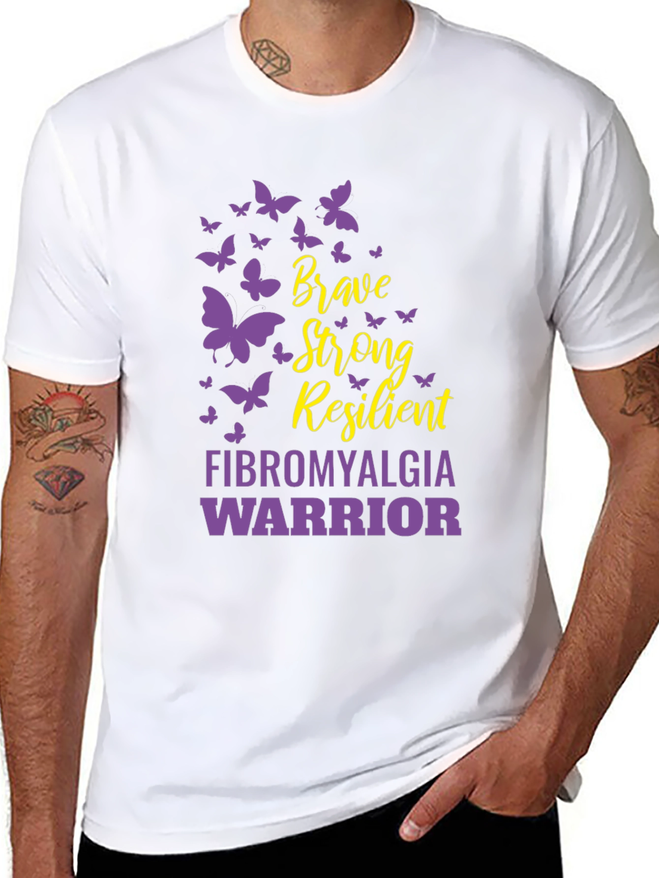 Brave Fibromyalgia Warrior T-Shirt