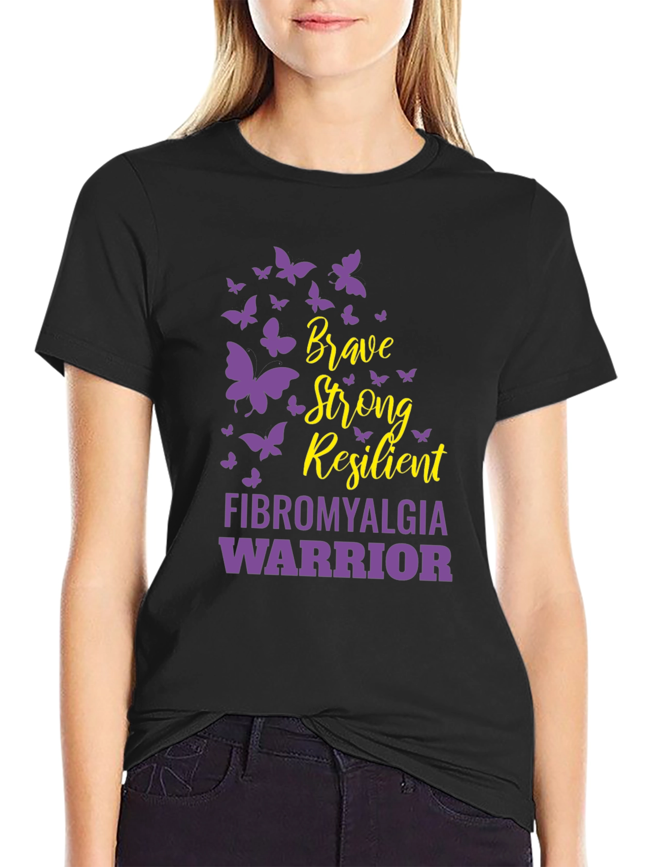 Brave Fibromyalgia Warrior T-Shirt