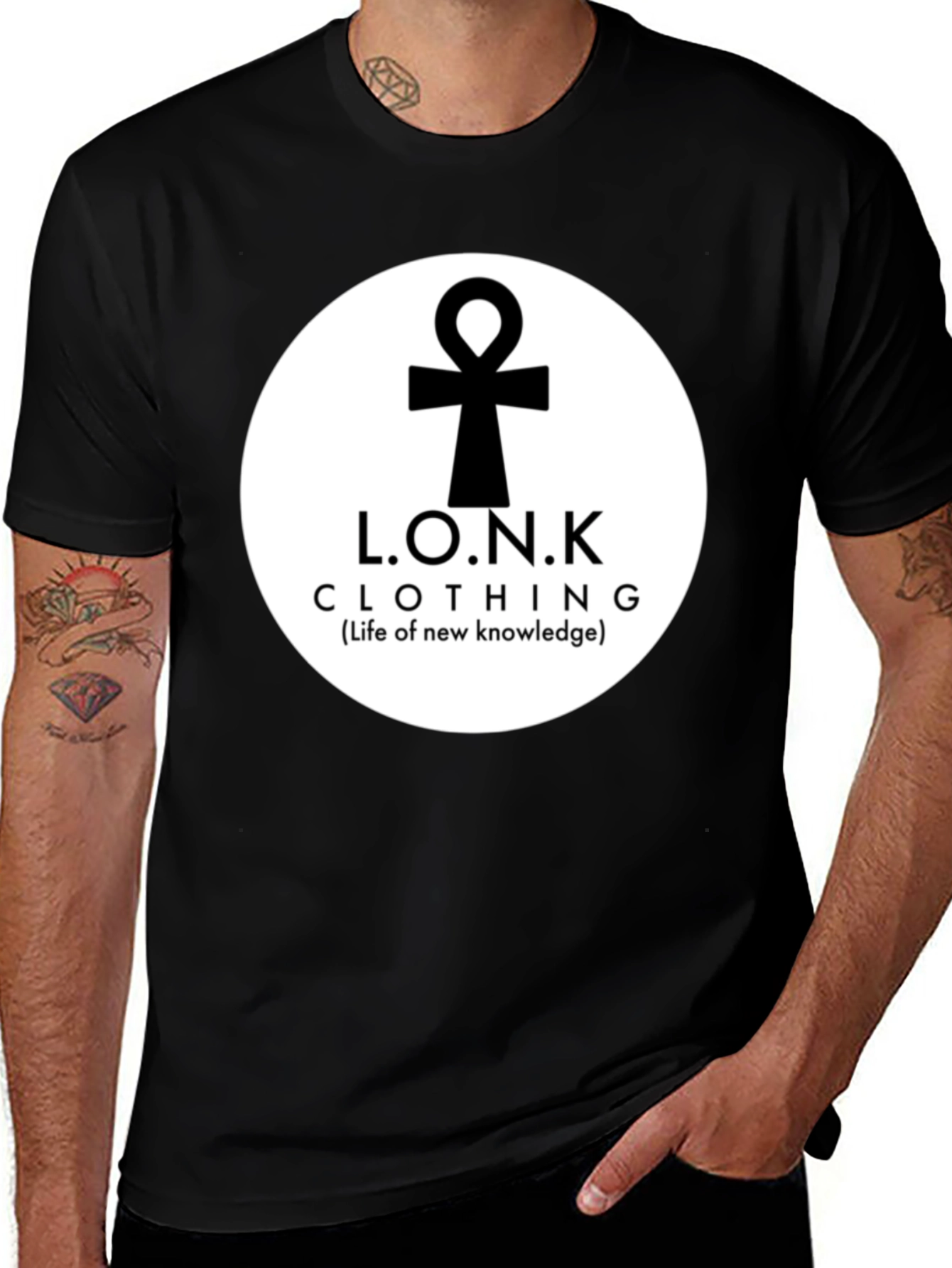 L.O.N.K Clothing Black T-Shirt - Life of New Knowledge