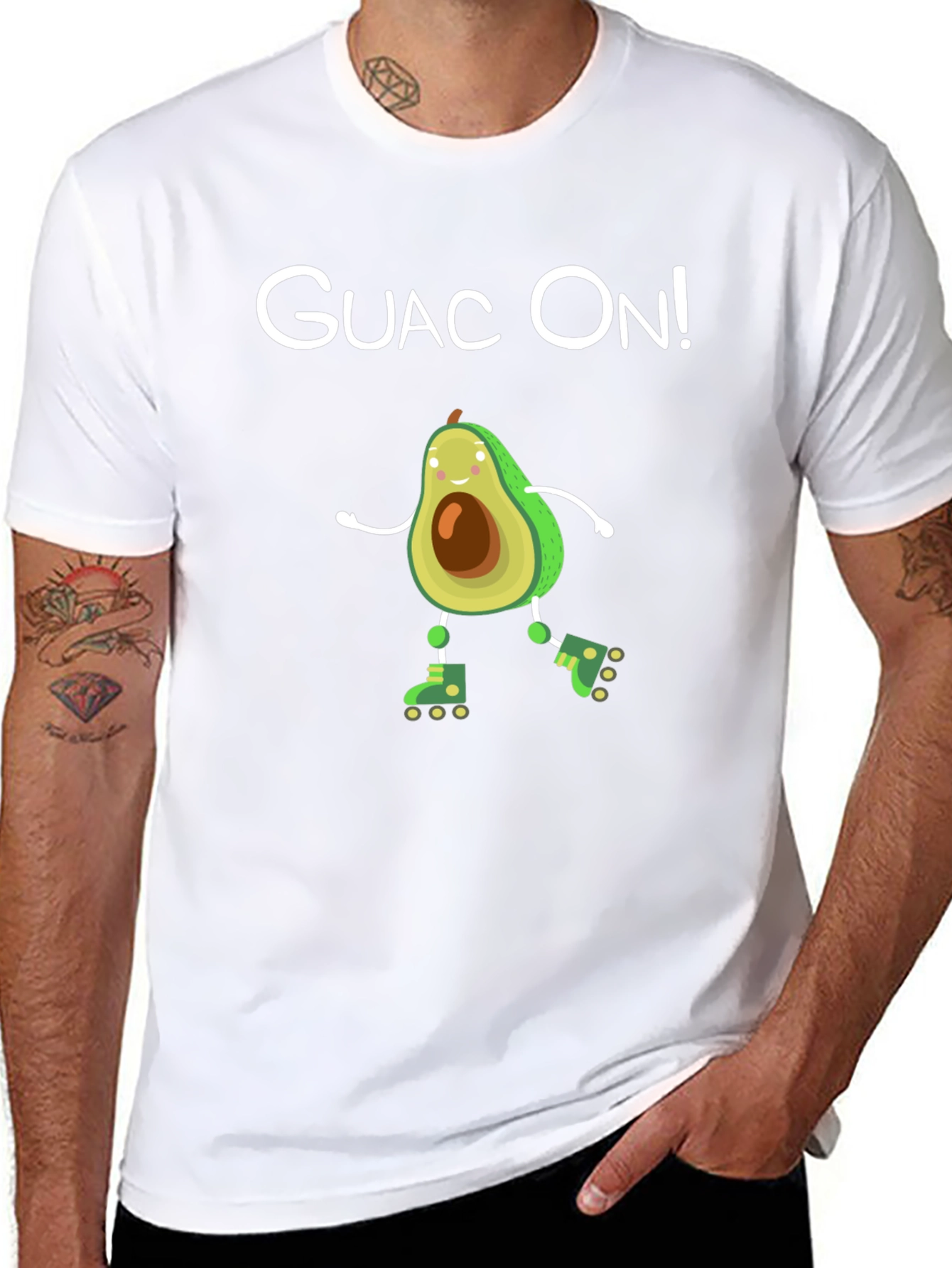 Guac On! Avocado Roller Skate T-Shirt